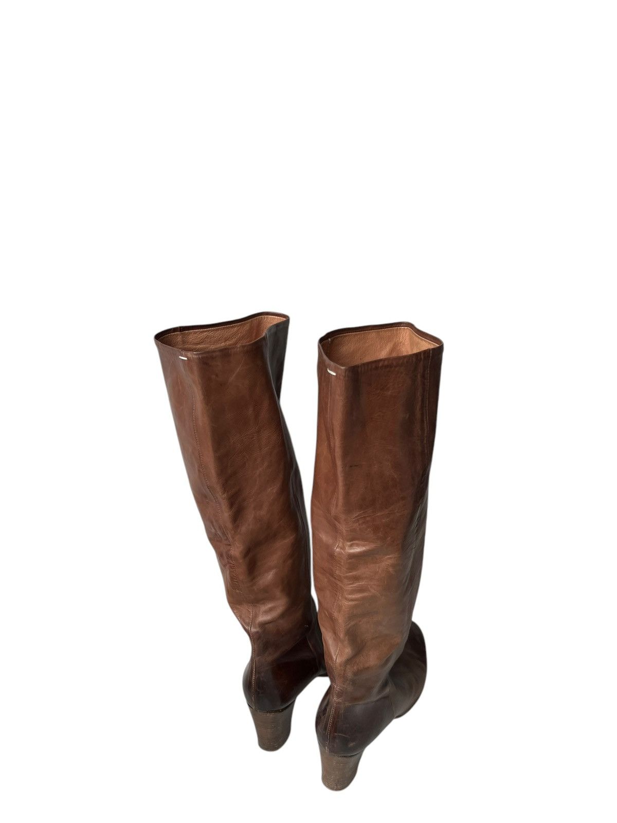 Maison Margiela × Vintage Vintage Maison Margiela Line 22 Leather Boots Size US 8 / IT 38 - 19 Thumbnail