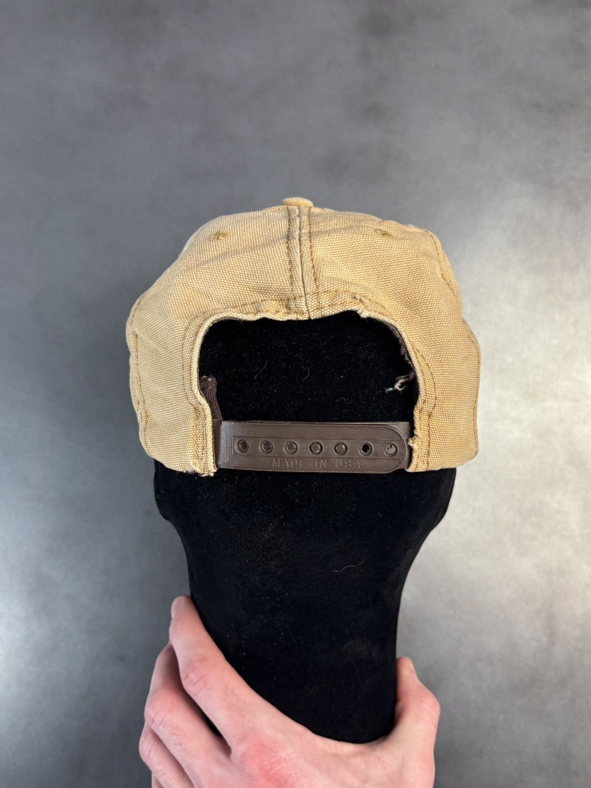 Carhartt × Vintage Vintage Carhartt Hat Duck Canvas Snapback Made in USA Cap 90 Size ONE SIZE - 13 Thumbnail