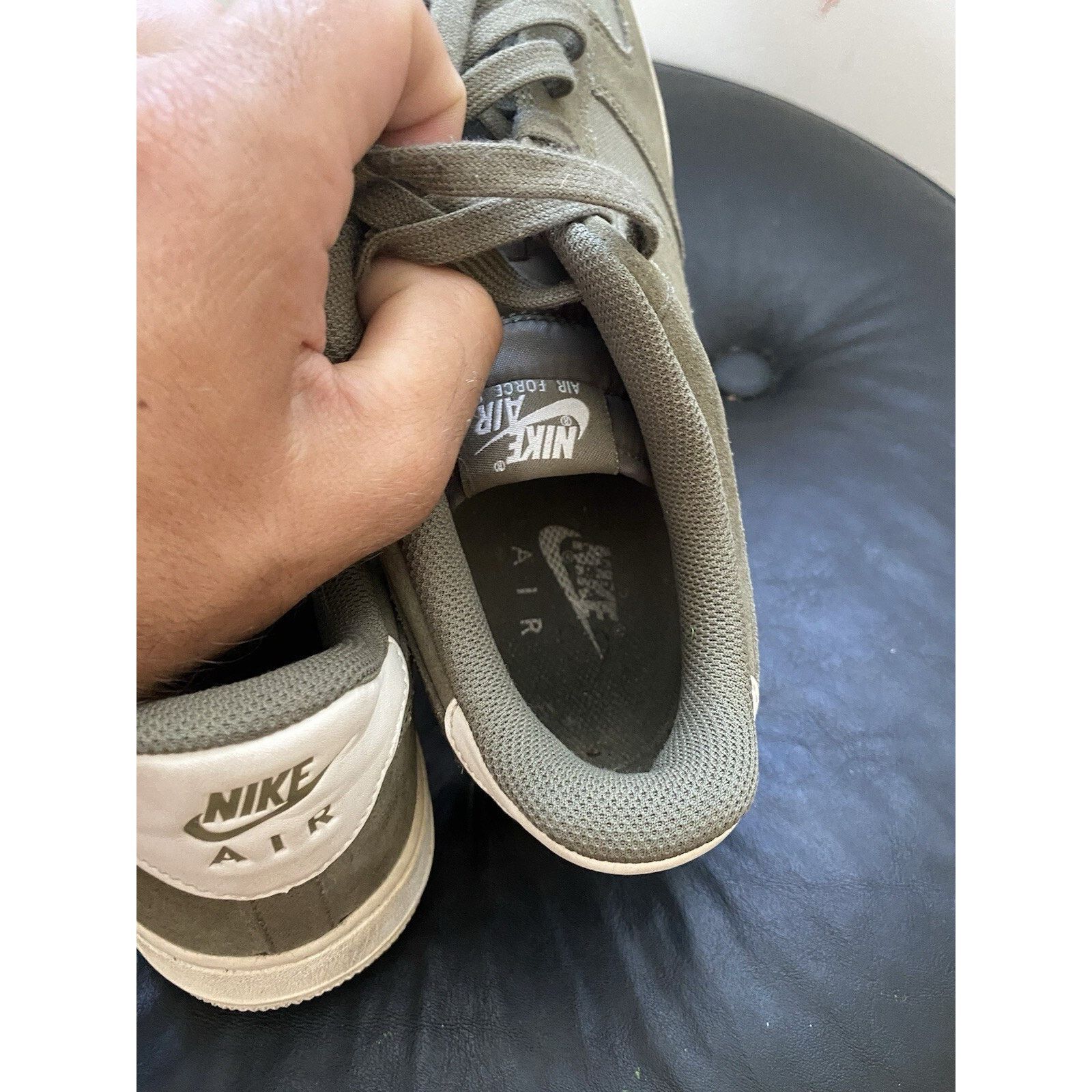 Nike Nike Air Force 1 Suede Size 11.5 Medium Olive/Sail Size US 11.5 / EU 44-45 - 7 Thumbnail