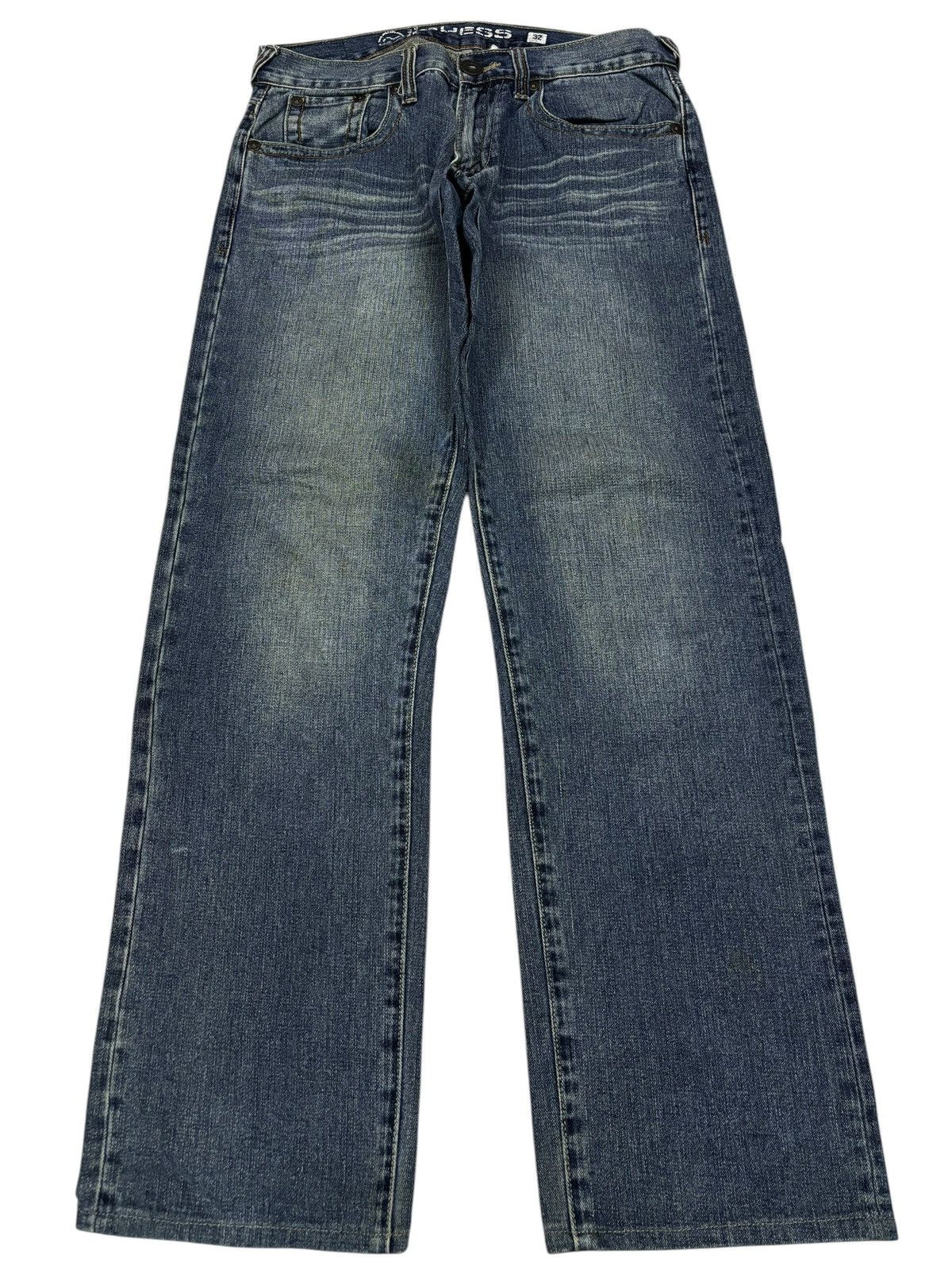 Guess × Vintage Vintage Guess Faded Rebel Straight Jeans Size US 32 / EU 48 - 1 Thumbnail