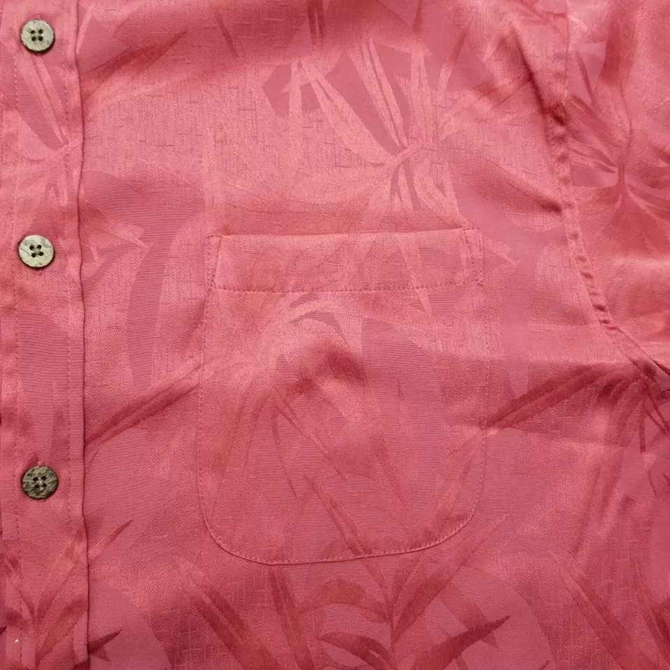 Paradise Paradise Blue Hawaiian Shirt Mens XL Red Button Up Size US XL / EU 56 / 4 - 4 Thumbnail