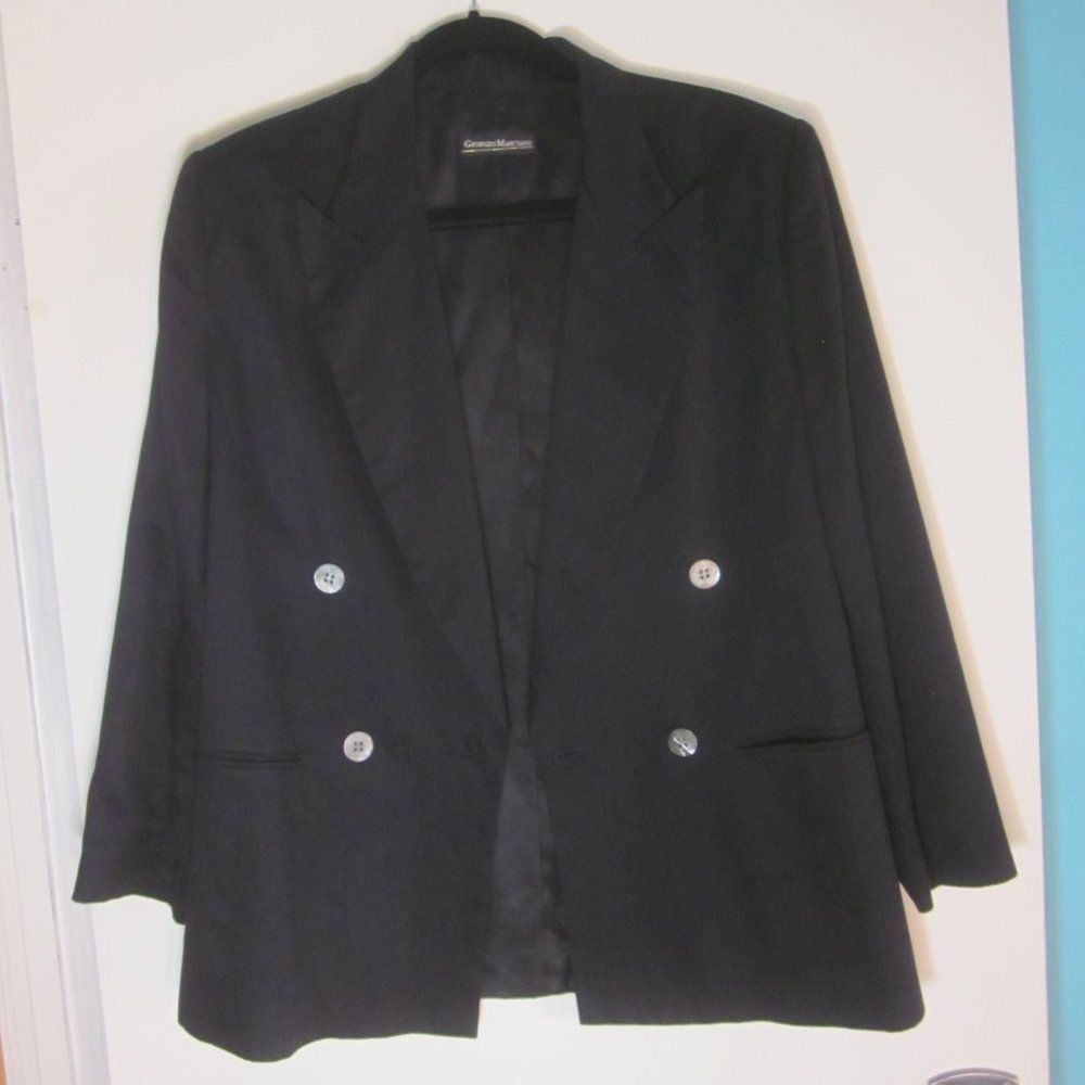 Georges Marciano Georges Marciano Womens Size 6 Vintage 80's Double Breasted Blazer Jacket Size S / US 4 / IT 40 - 10 Thumbnail