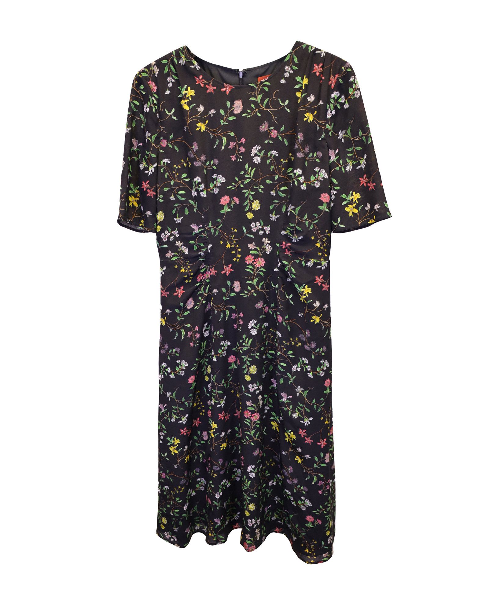 Altuzarra Altuzarra Sylvia Floral Print Dress in Black Silk Size XS / US 0-2 / IT 36-38 - 1 Thumbnail