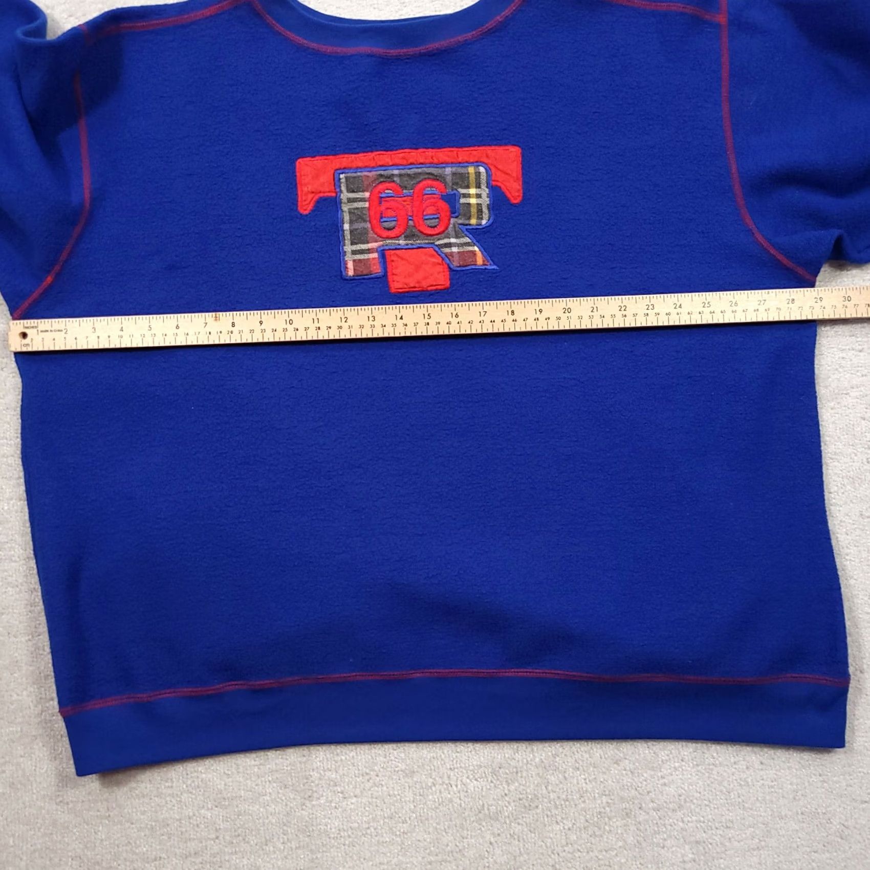 CO VINTAGE Route 66 Clothing Co Crew Neck Sweatshirt Mens 2XL Blue Long Sleeve Shirt Size US XXL / EU 58 / 5 - 4 Thumbnail