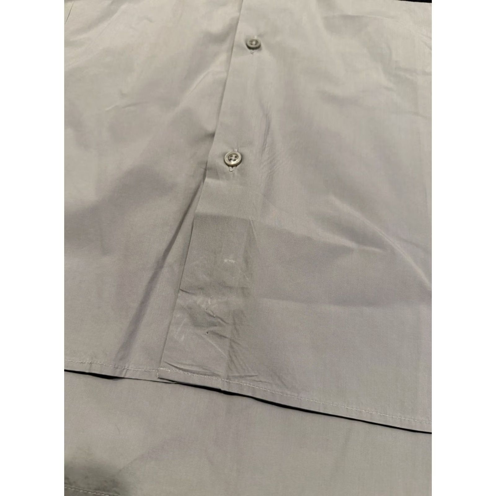 Jil Sander Jil Sander Shirt Men’s 15.5 39 Stripe Italy Gray Tailor Made Cut & Sew Button Up Shirt Fashion/Business Casual Dress Shirt Size US L / EU 52-54 / 3 - 2 Thumbnail