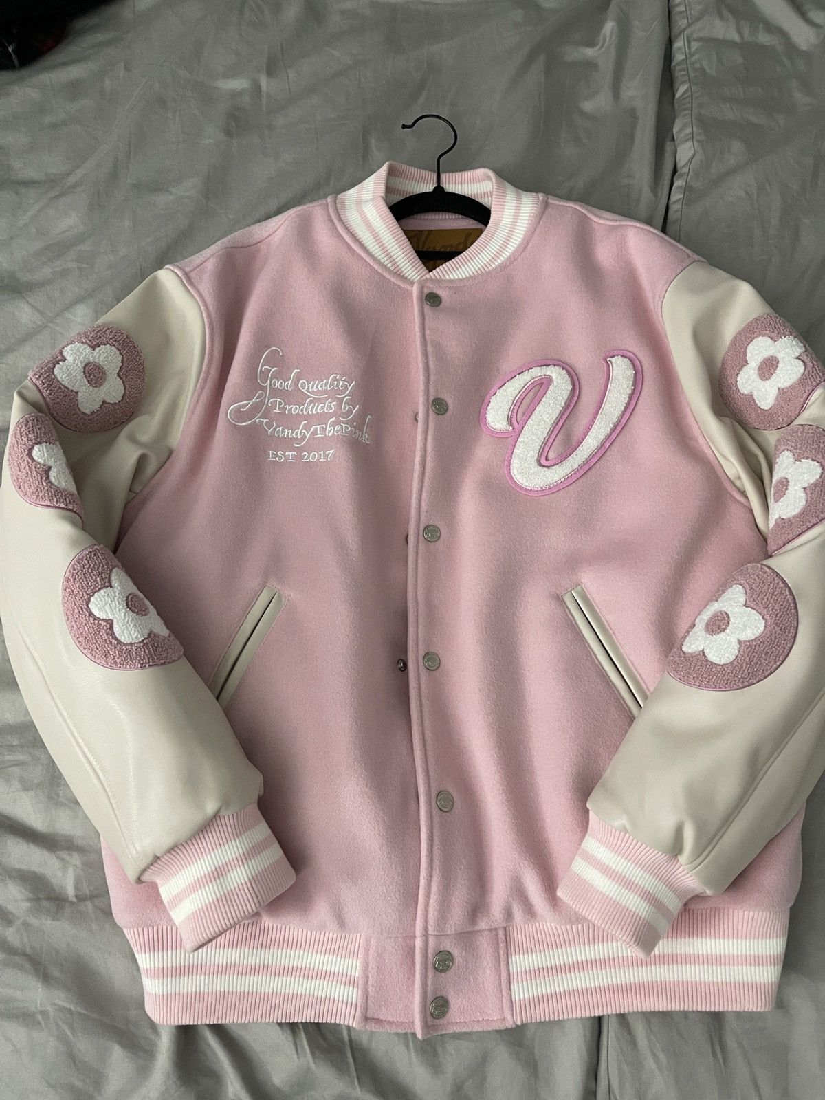 Vandy The Pink Varsity Jacket | Grailed