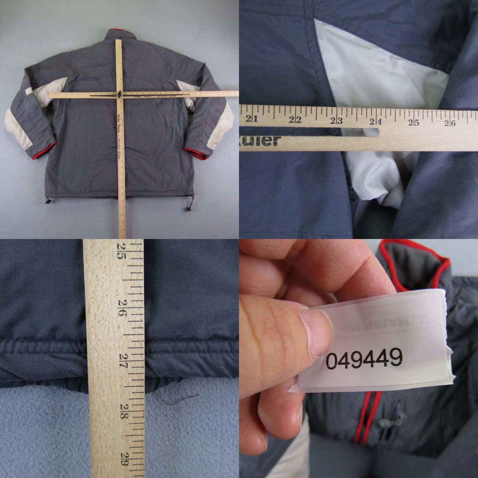 Vintage Nagano Jacket Mens Large Gray Fleece Lined Waterproof Winter Ski Snowboard Coat Storm Windproof Pockets Zipper Regular L Mens Size US L / EU 52-54 / 3 - 8 Thumbnail