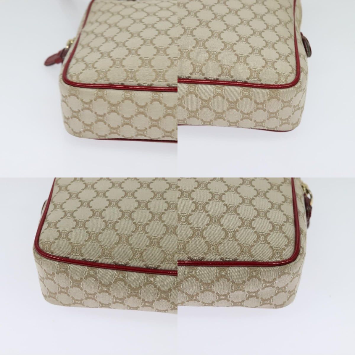 Celine CELINE Macadam Canvas Shoulder Bag Beige Gold Size ONE SIZE - 10 Thumbnail