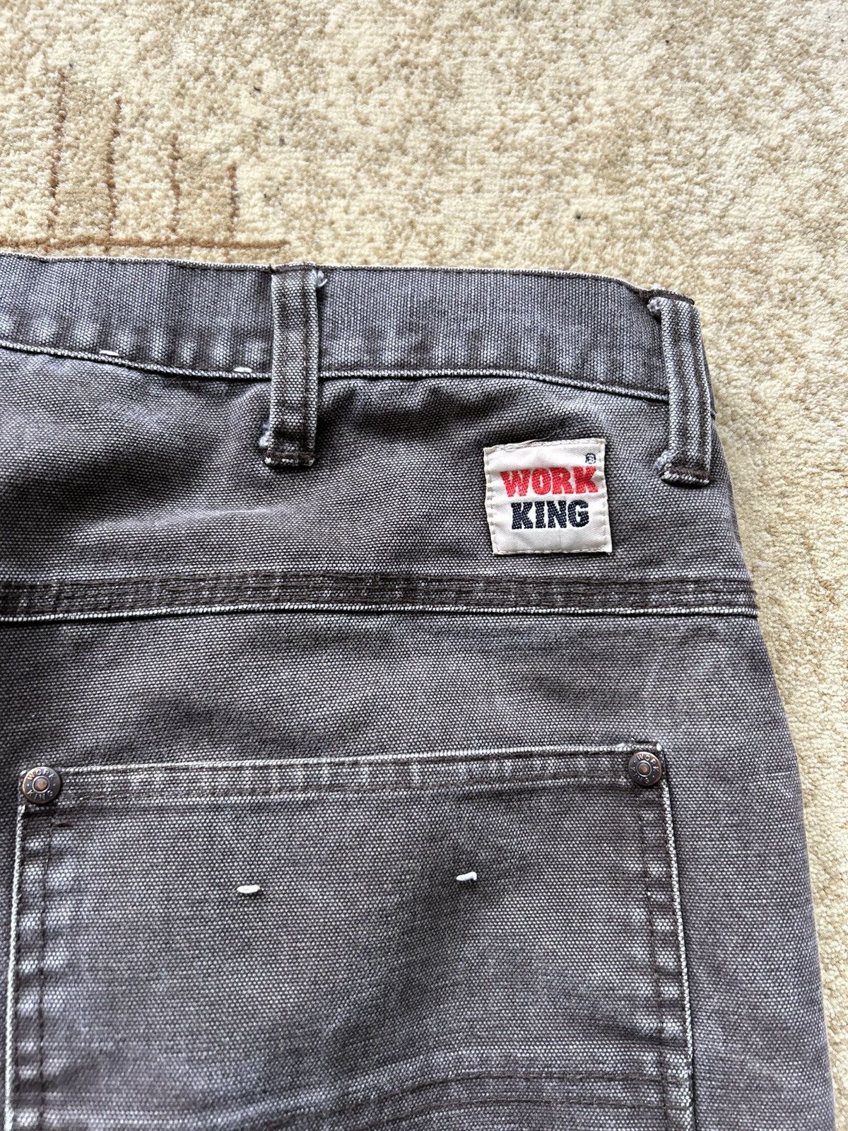 Japanese Brand Vintage Faded Brown Carpenter Jeans Size US 34 / EU 50 - 4 Thumbnail