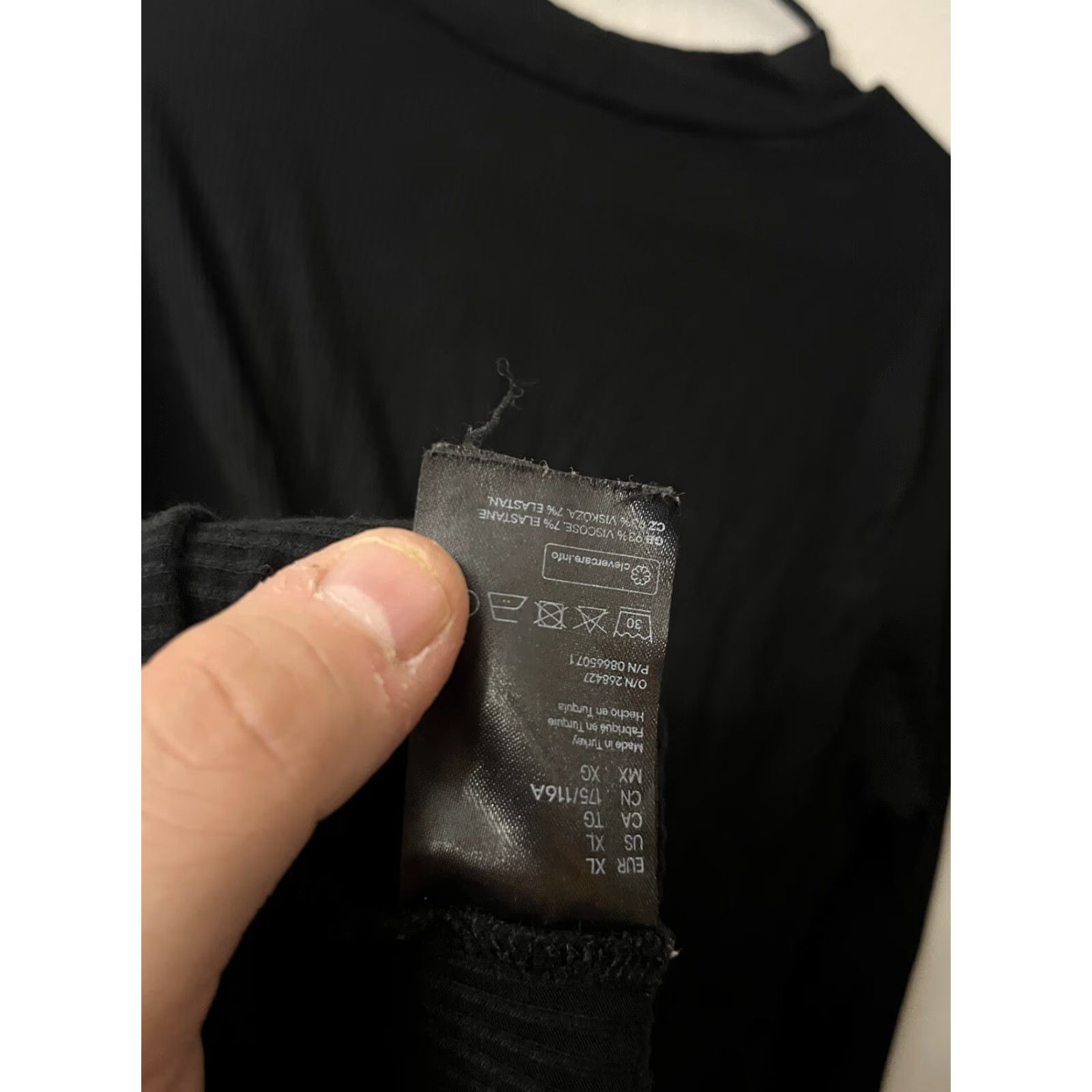 H&M VINTAGE H&M Women's Black Long Sleeve Boat Neck Top Ribbed Knit XL Suitable for Business Formal Wedding Workwear Size XL / US 12-14 / IT 48-50 - 4 Thumbnail