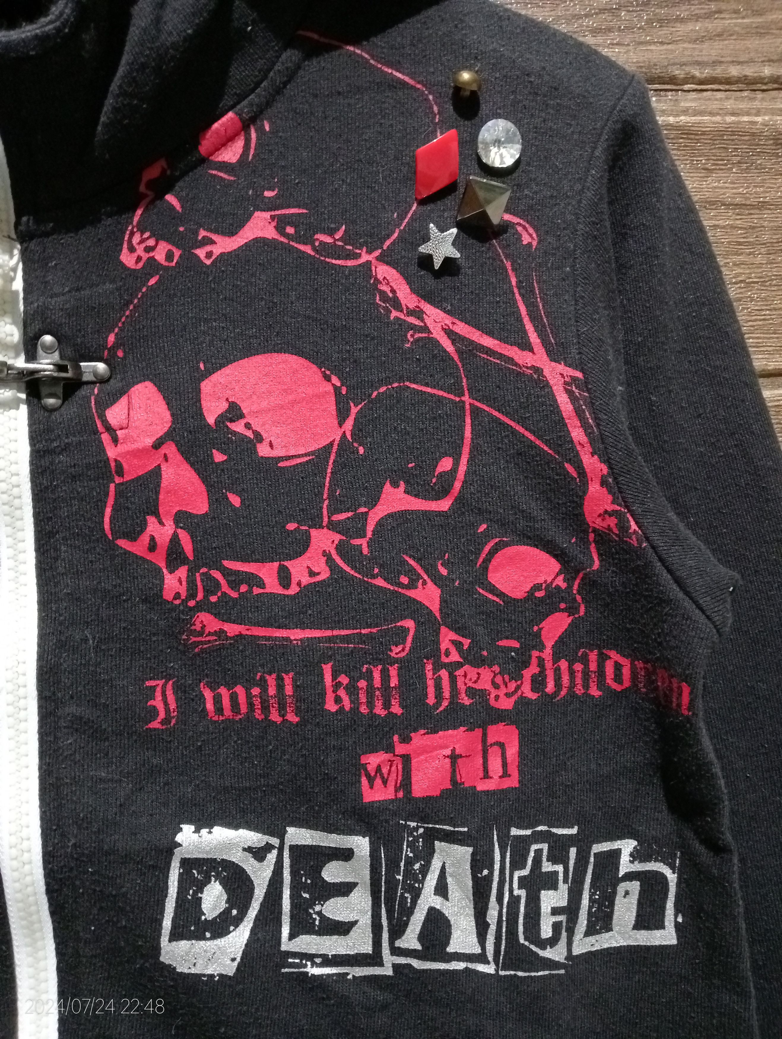 Japanese Brand Vintage Under Level Gothic Punk Pullover Hoodie Size US M / EU 48-50 / 2 - 5 Thumbnail