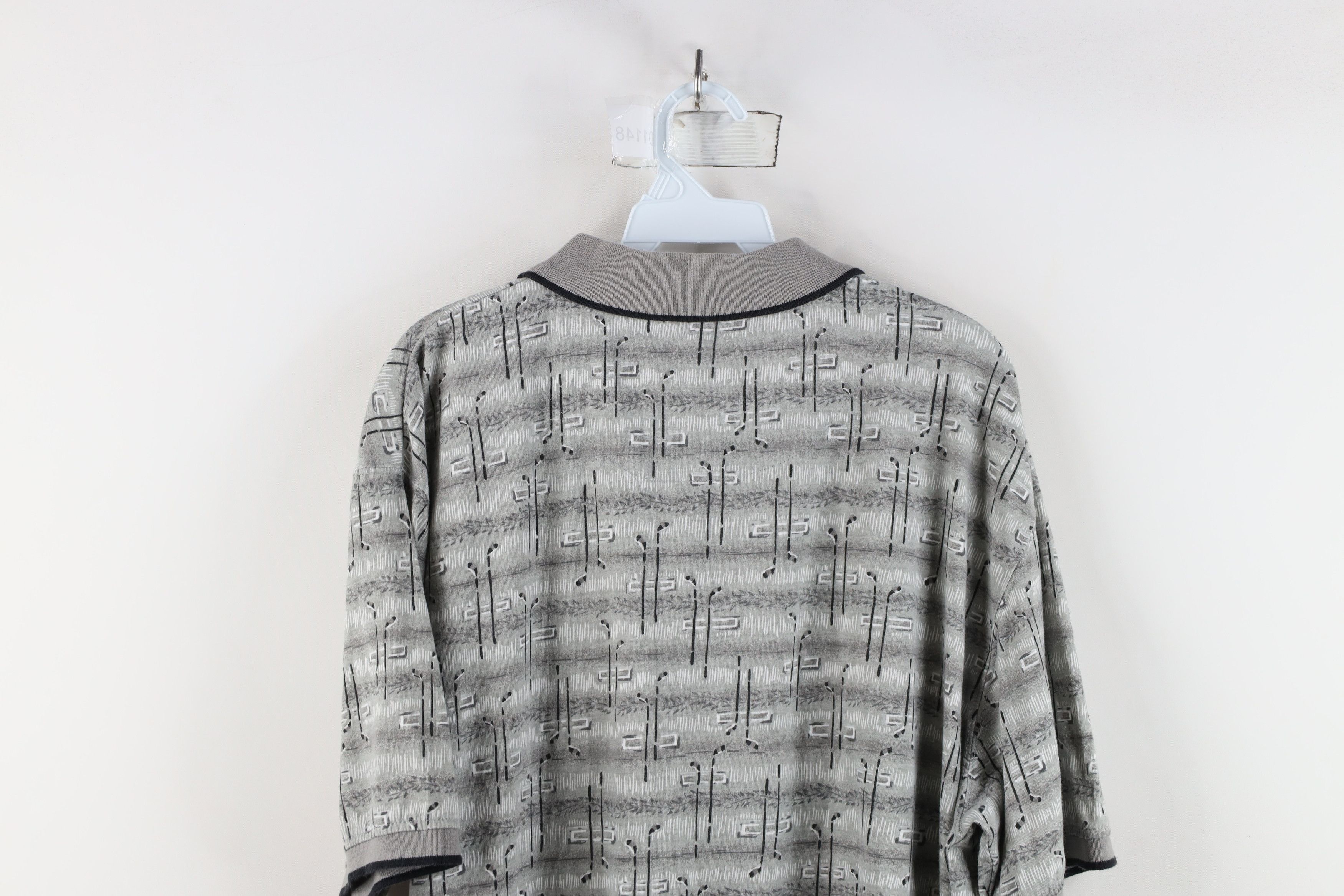Vintage Vintage 90s Streetwear All Over Print Collared Polo Shirt Size US XL / EU 56 / 4 - 9 Thumbnail