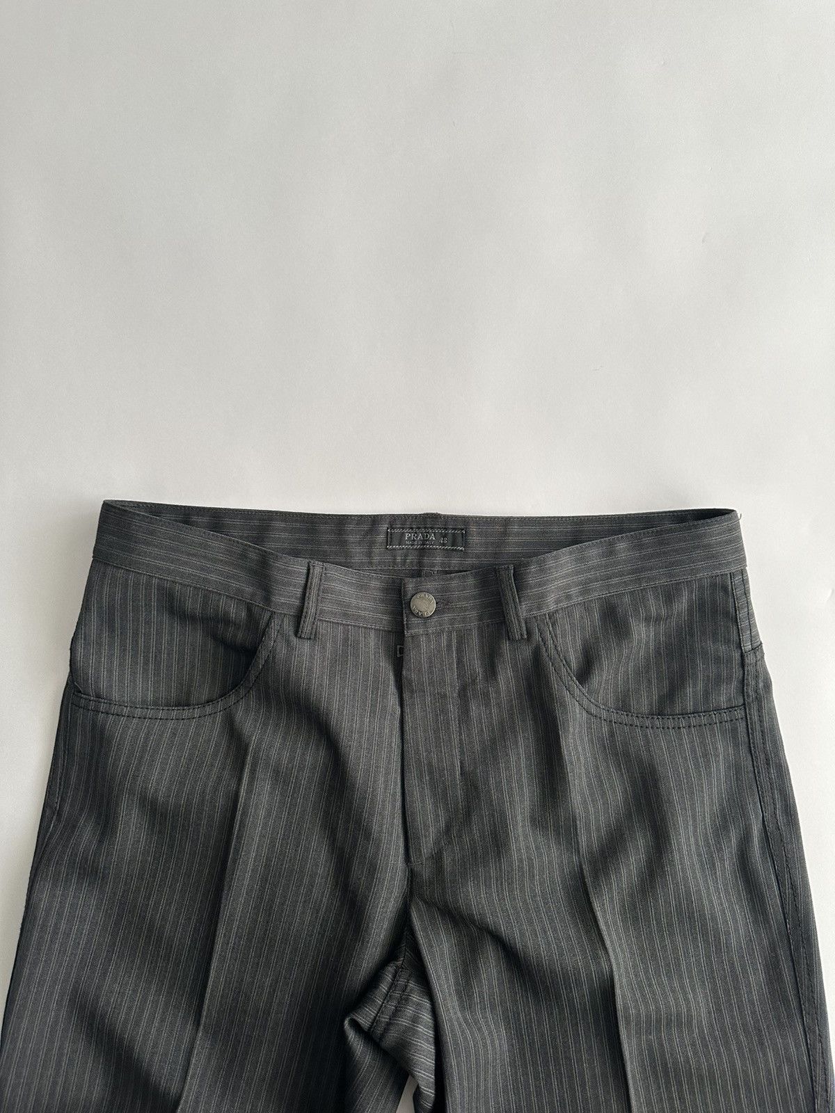 Prada Prada Early 2000’s 5 Pocket Striped Wool Pants Size US 32 / EU 48 - 6 Thumbnail