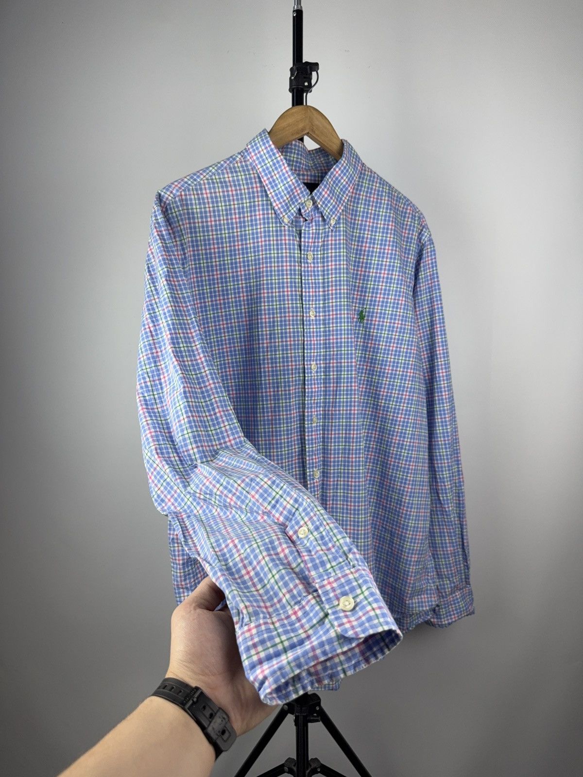 Polo Ralph Lauren × Vintage Vintage 00s Oxford Polo Ralph Lauren Plaid Shirt Size US XL / EU 56 / 4 - 2 Thumbnail