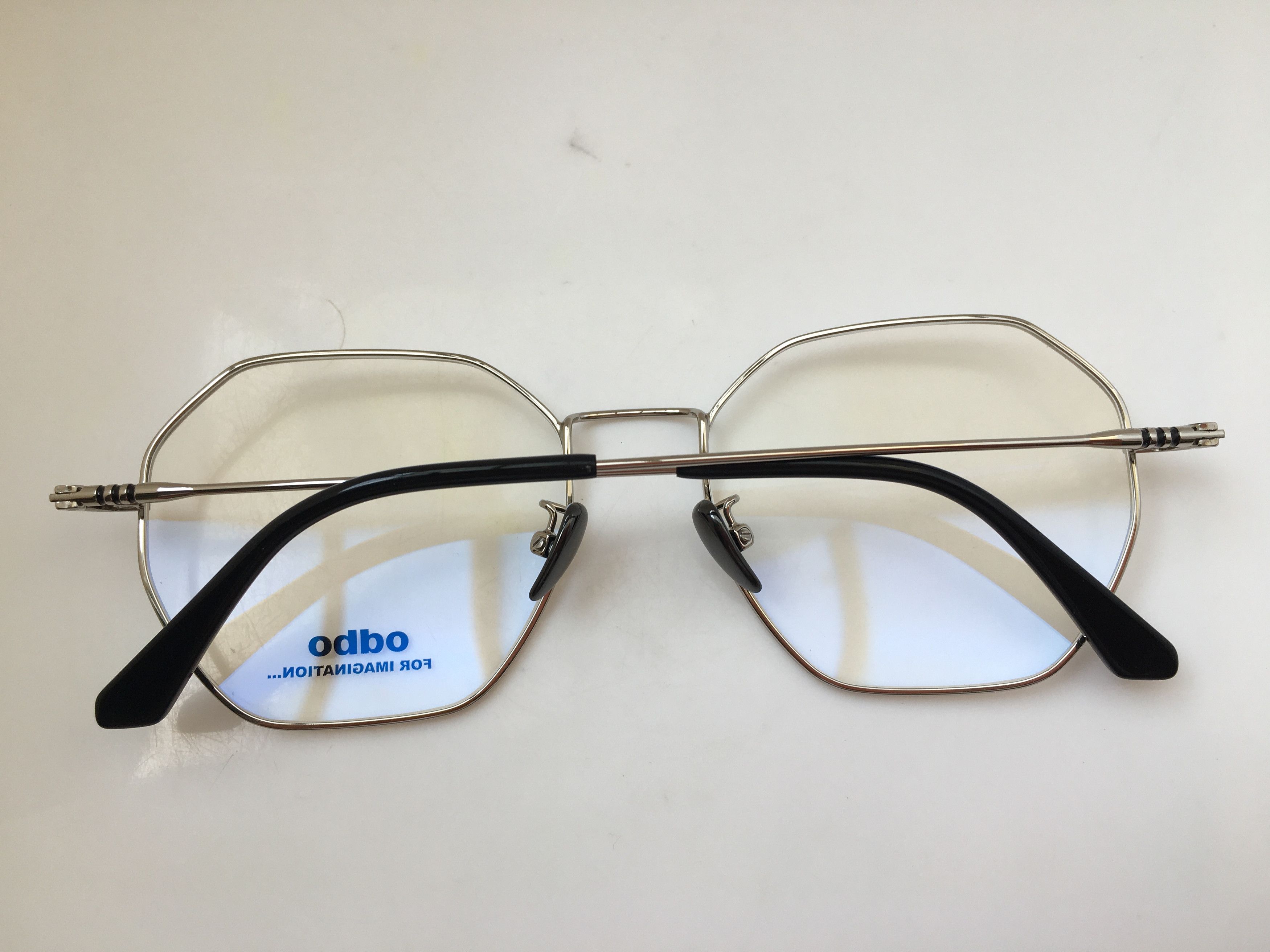 Other odbo 29307 Silver Polygon Eyeglasses Frame Size ONE SIZE - 7 Thumbnail