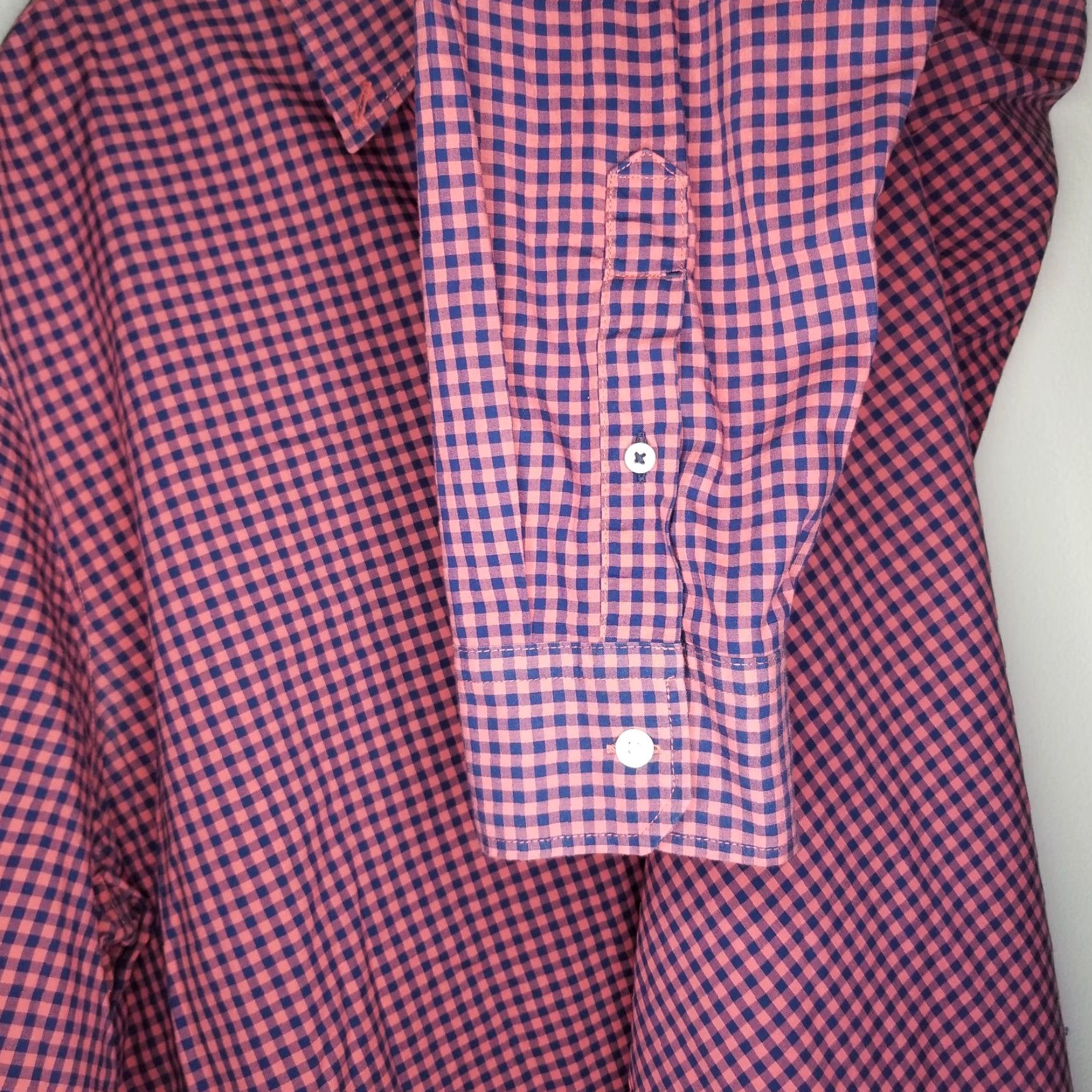American Eagle Outfitters American Eagle Mens Shirt 2XL Pink Blue Long Sleeve Button Up Size US XXL / EU 58 / 5 - 4 Thumbnail