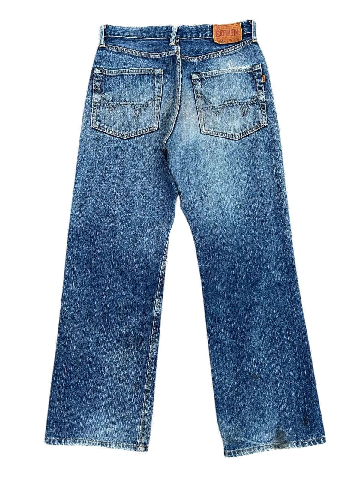 Kapital Trashed Vintage Edwin 505z Selvedge Denim Jeans Size US 30 / EU 46 - 3 Thumbnail