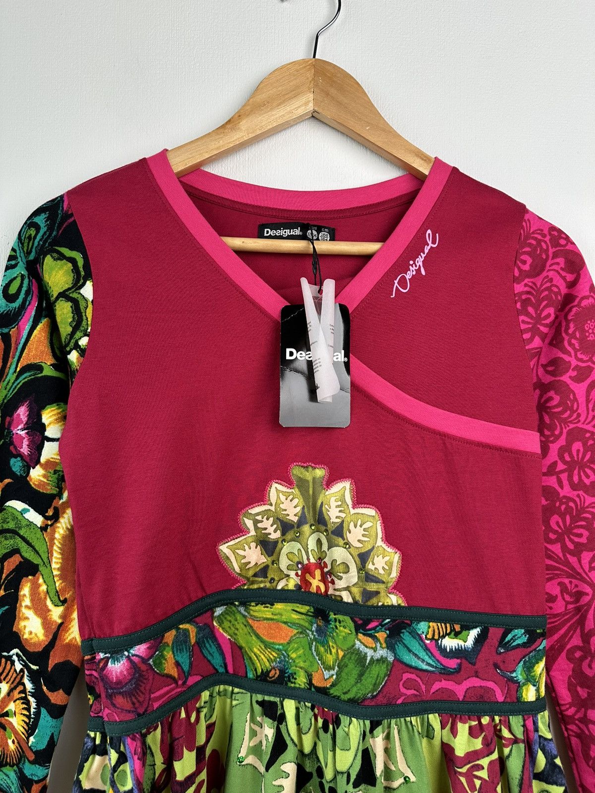 Desigual DESIGUAL Vest Guinardo Multicolor Floral Print Dress Size M / US 6-8 / IT 42-44 - 4 Thumbnail