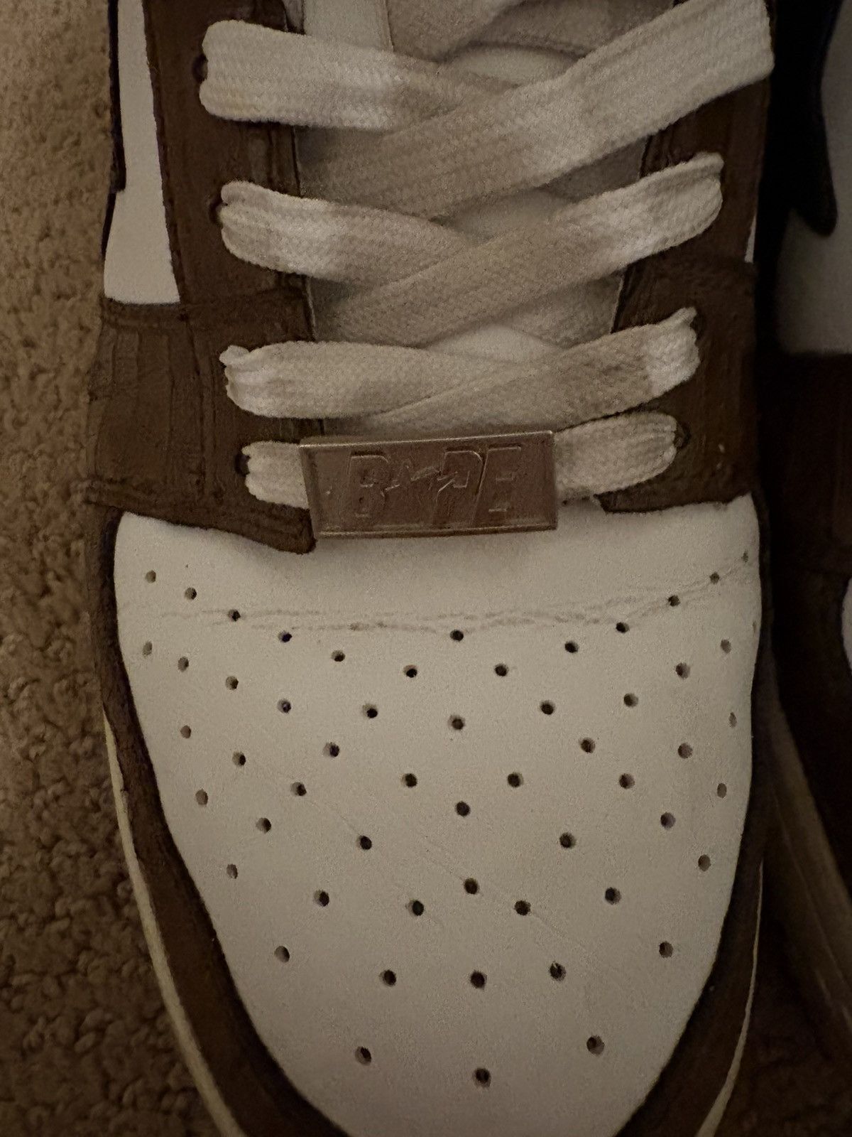 Bape Bathing Ape Crocodile Skin Bapesta Sneakers Size 9.5 Size US 9.5 / EU 42-43 - 7 Thumbnail