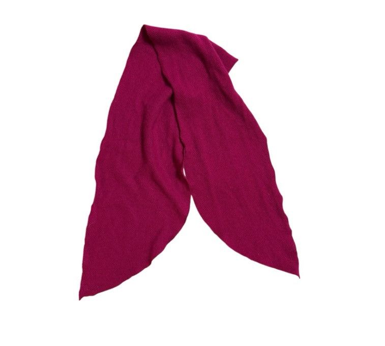 Other Soft Knitted Scarf – Fuchsia Magenta Knit Wrap (43” x 7.25”) Size ONE SIZE - 1 Thumbnail