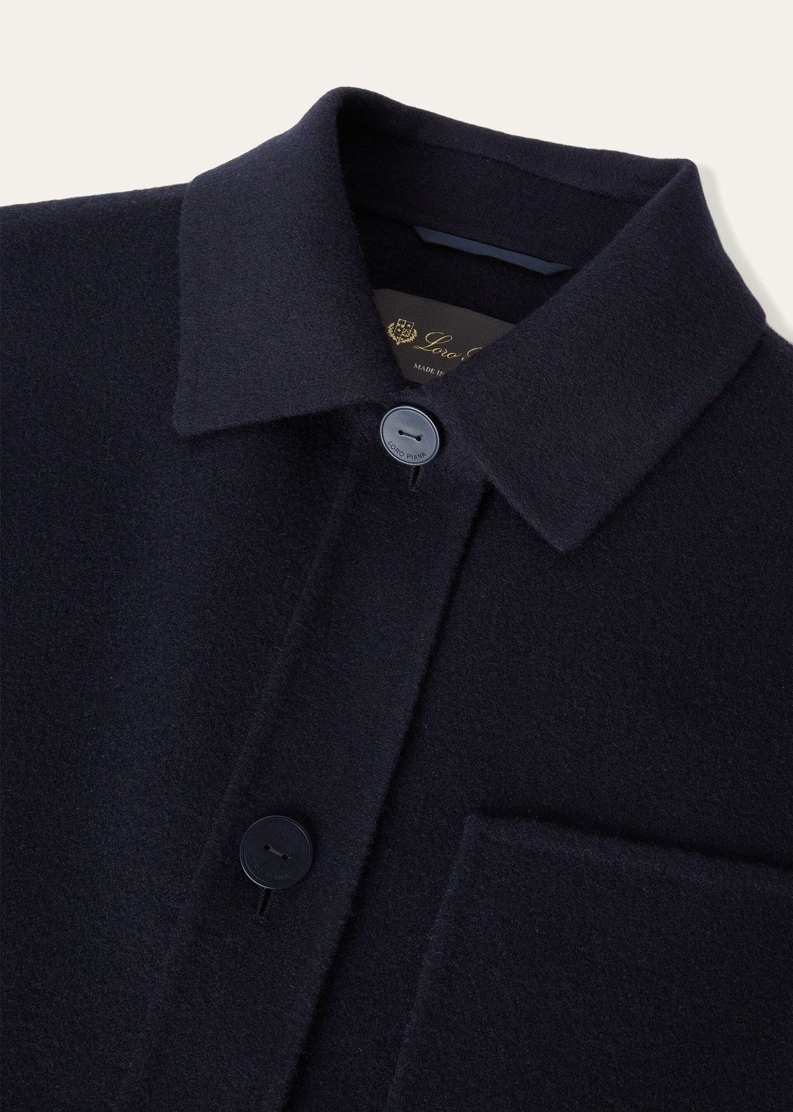 Loro Piana o1srvl11e0725 FAM1937 Larson Jacket in Navy Blue Size M / US 6-8 / IT 42-44 - 3 Thumbnail