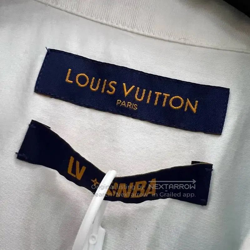 Louis Vuitton Louis Vuitton Short Sleeve Cotton Logo Shirt . Size US L / EU 52-54 / 3 - 2 Thumbnail
