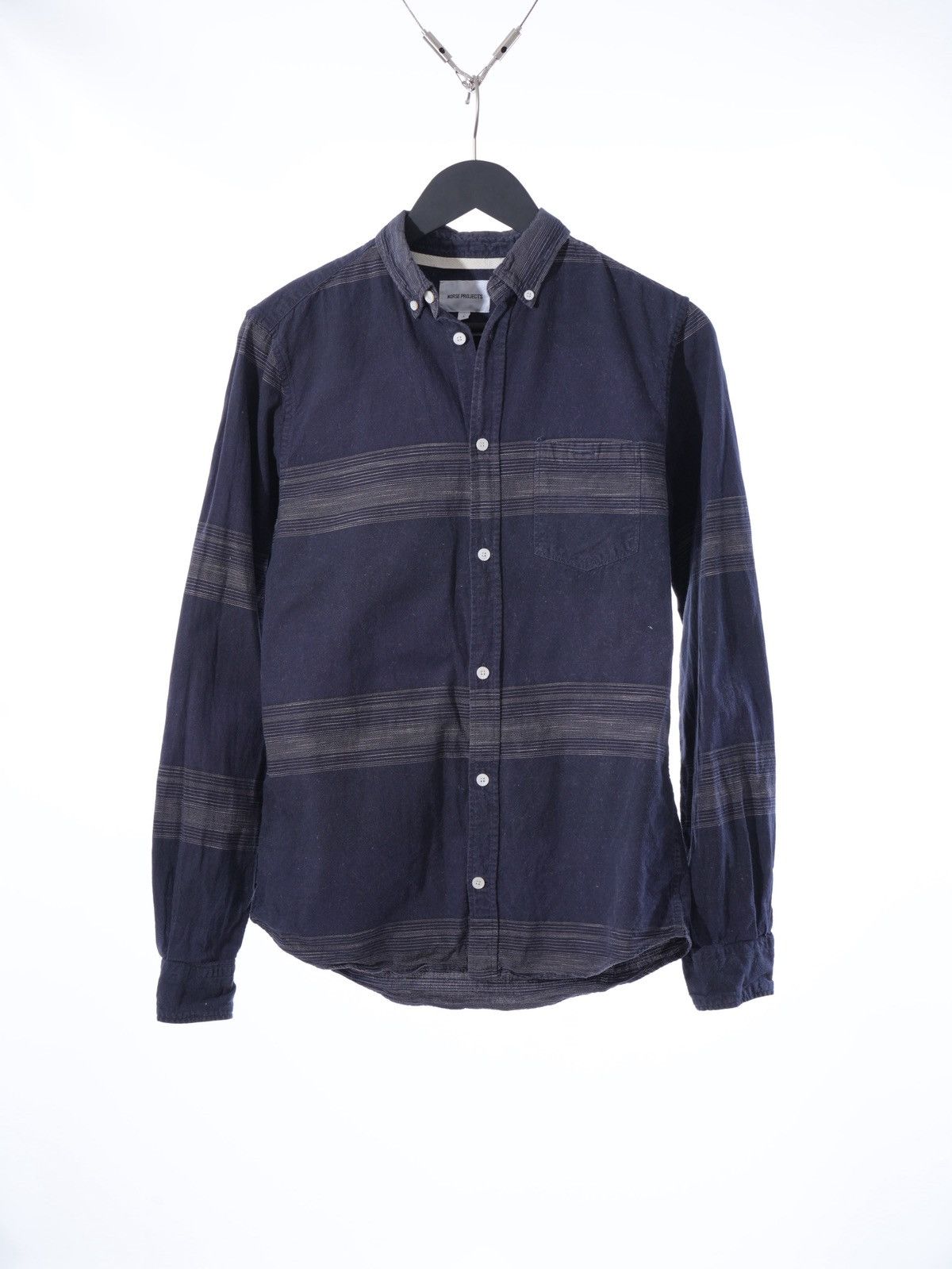 Norse Projects Norse Projects Anton Slub Stripe Cotton Shirt long sleeve Size US S / EU 44-46 / 1 - 1 Thumbnail