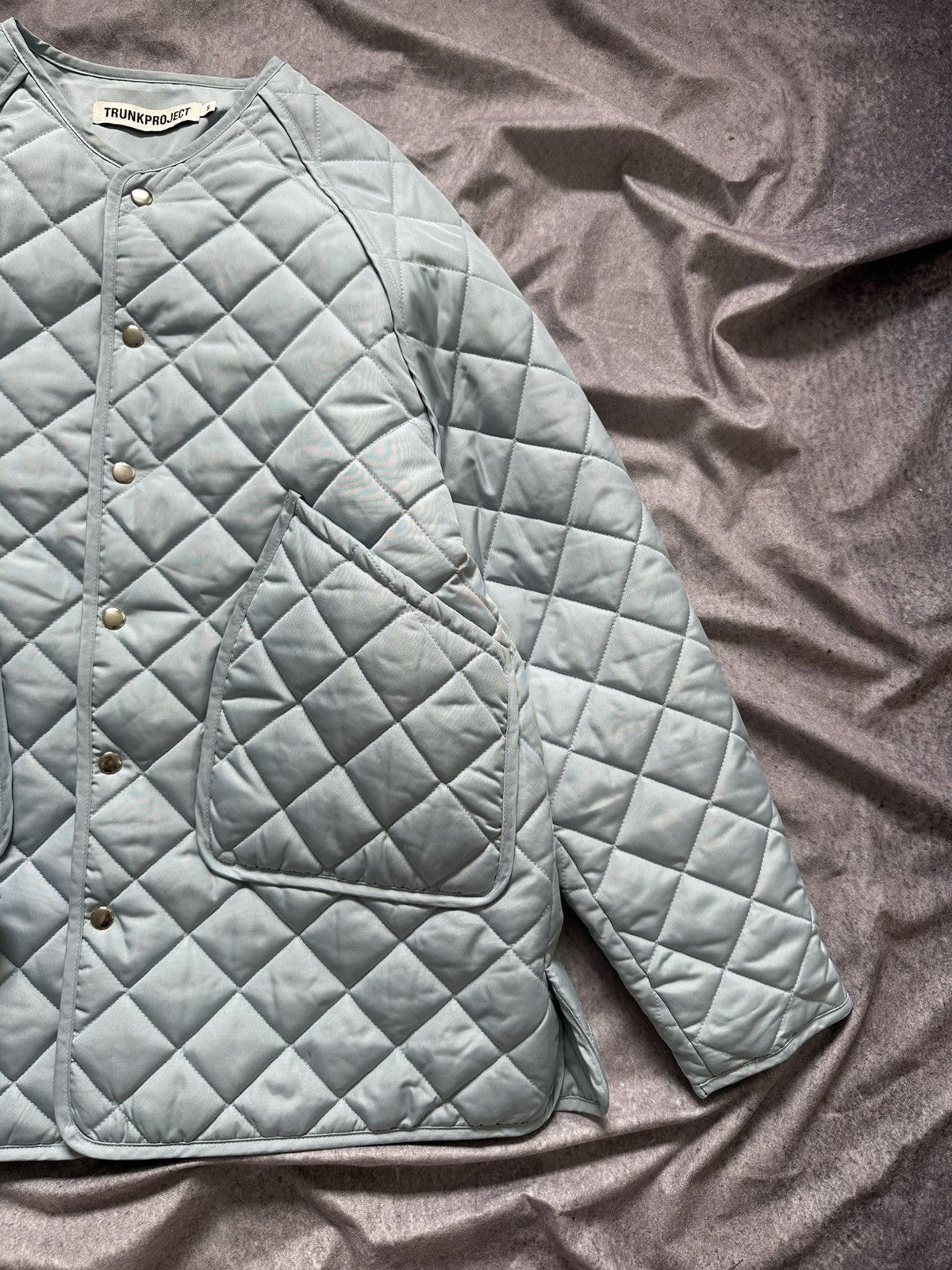 TRUNKPROJECT Trunkporject Oversized Quilted Padded Jacket Size S Sky Blue Size US S / EU 44-46 / 1 - 3 Thumbnail