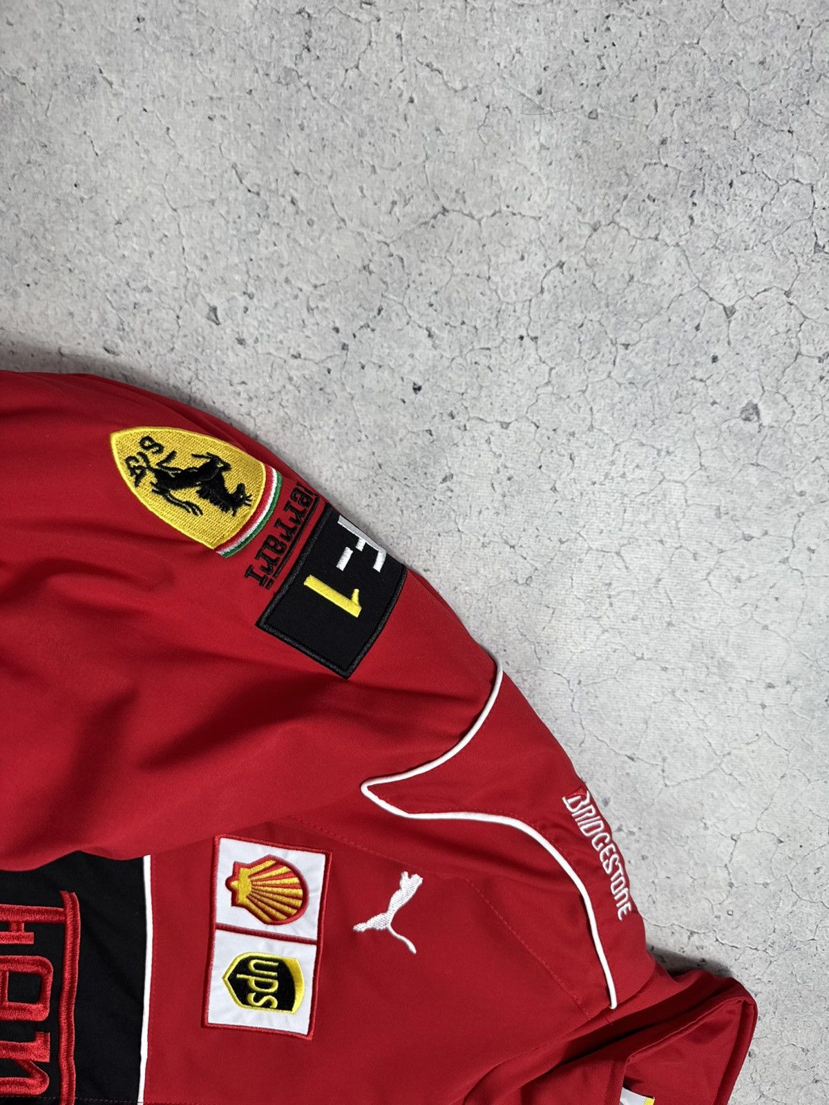 Ferrari Ferrari F1 Racing Bomber Jacket Hype Rare Big Logo Vintage Size US XL / EU 56 / 4 - 6 Thumbnail
