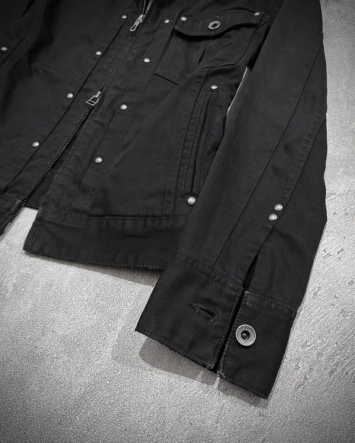 5351 POUR LES HOMMES 5351 Pour Les Hommes Fur Neck Denim Biker Jacket Kmrii Style Size US S / EU 44-46 / 1 - 3 Thumbnail