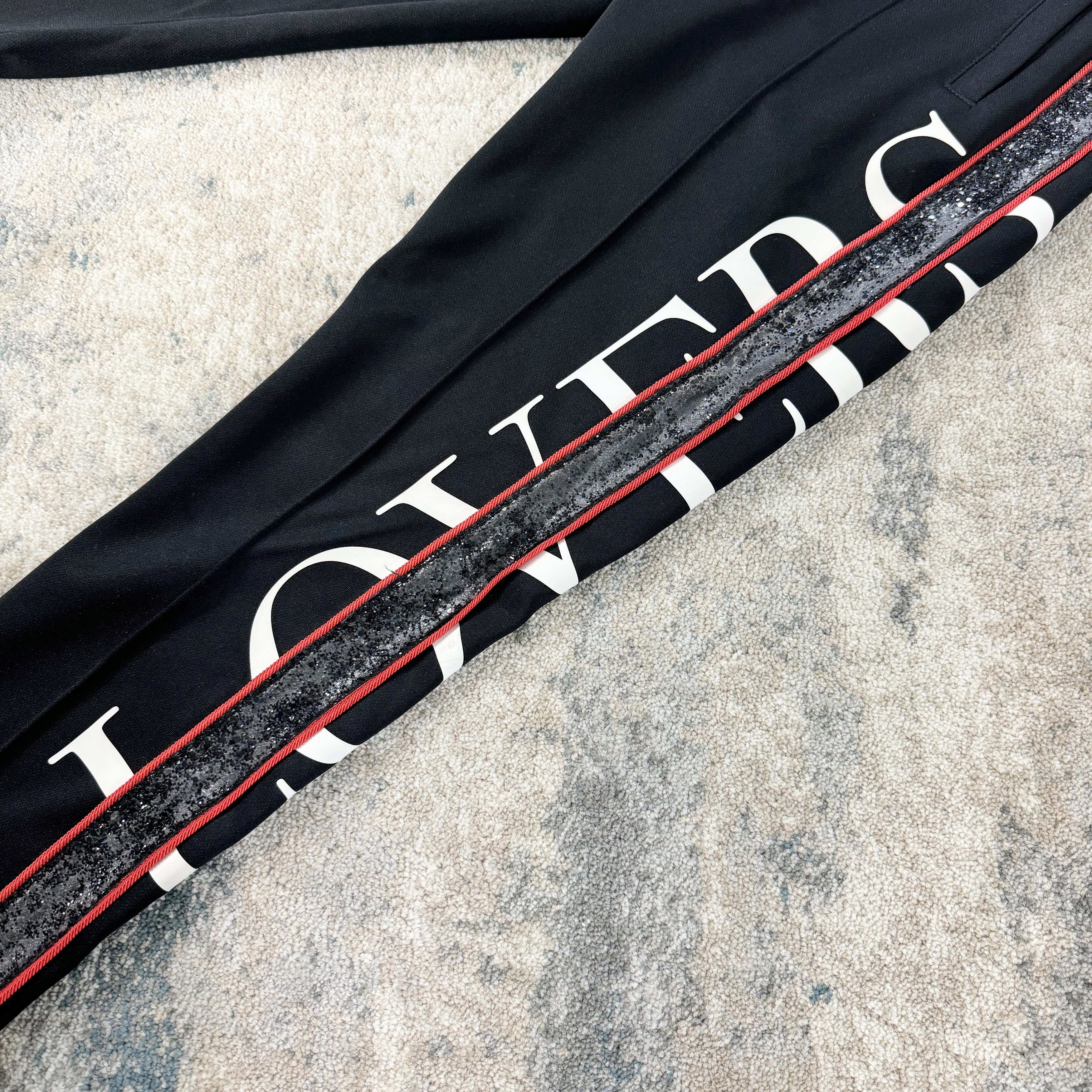Amiri Amiri Cotton Logo Stripe Sweatpants In Black RRP £680 Size US 30 / EU 46 - 3 Thumbnail