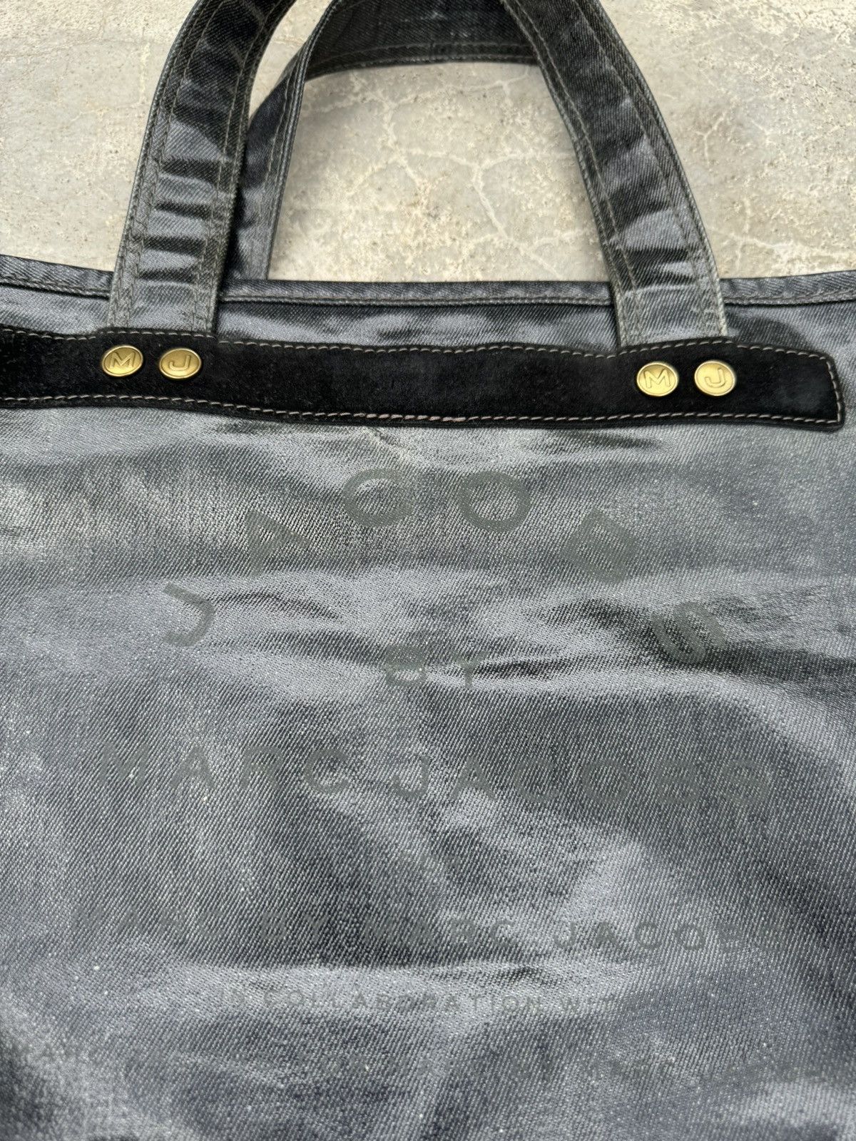 Marc Jacobs × Vintage Jacobs by Marc Jacobs Denim Canvas Tote Bag Size ONE SIZE - 2 Thumbnail
