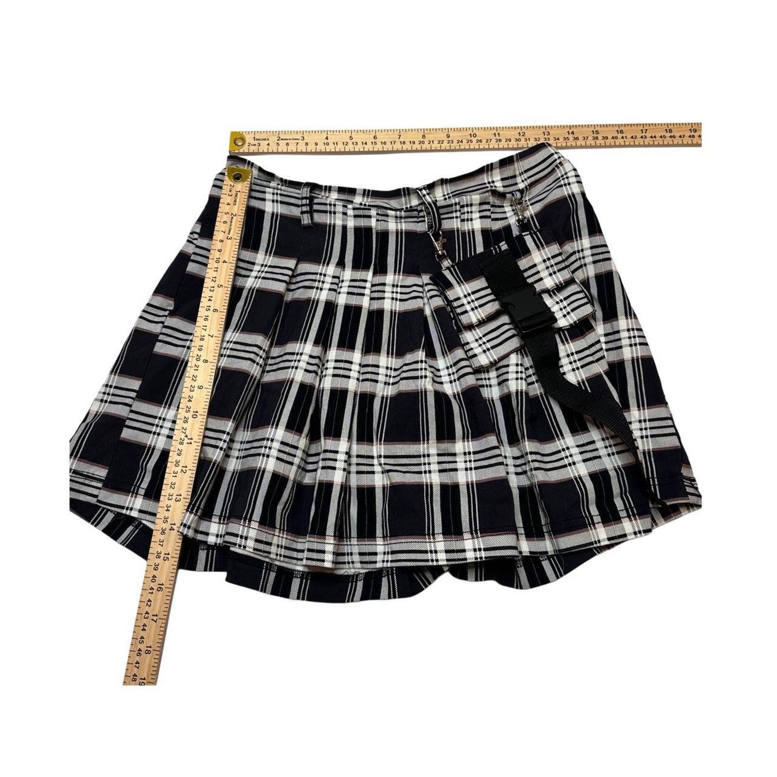 & Other Stories Lake & Angel Size Large Vintage Pleated Mini Skirt Size 32" / US 10 / IT 46 - 3 Thumbnail