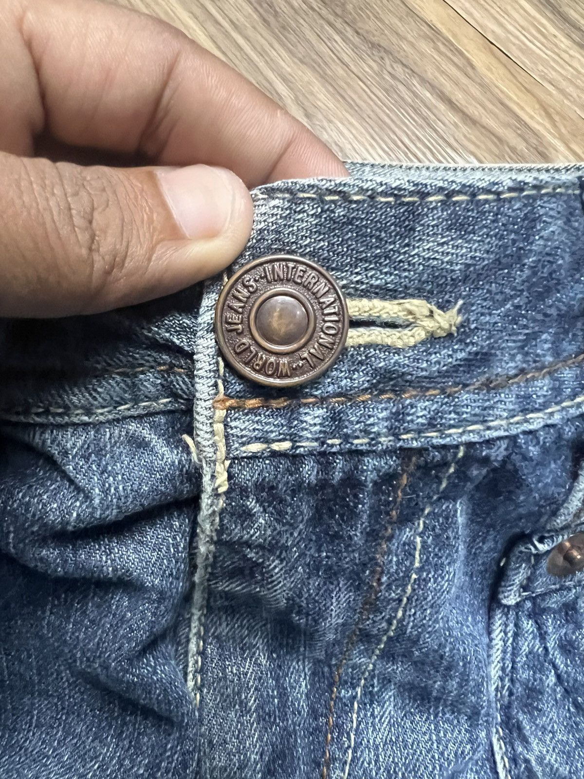 If Six Was Nine Y2K Root Three Style Baggy Jeans (41) Size US 31 - 7 Thumbnail
