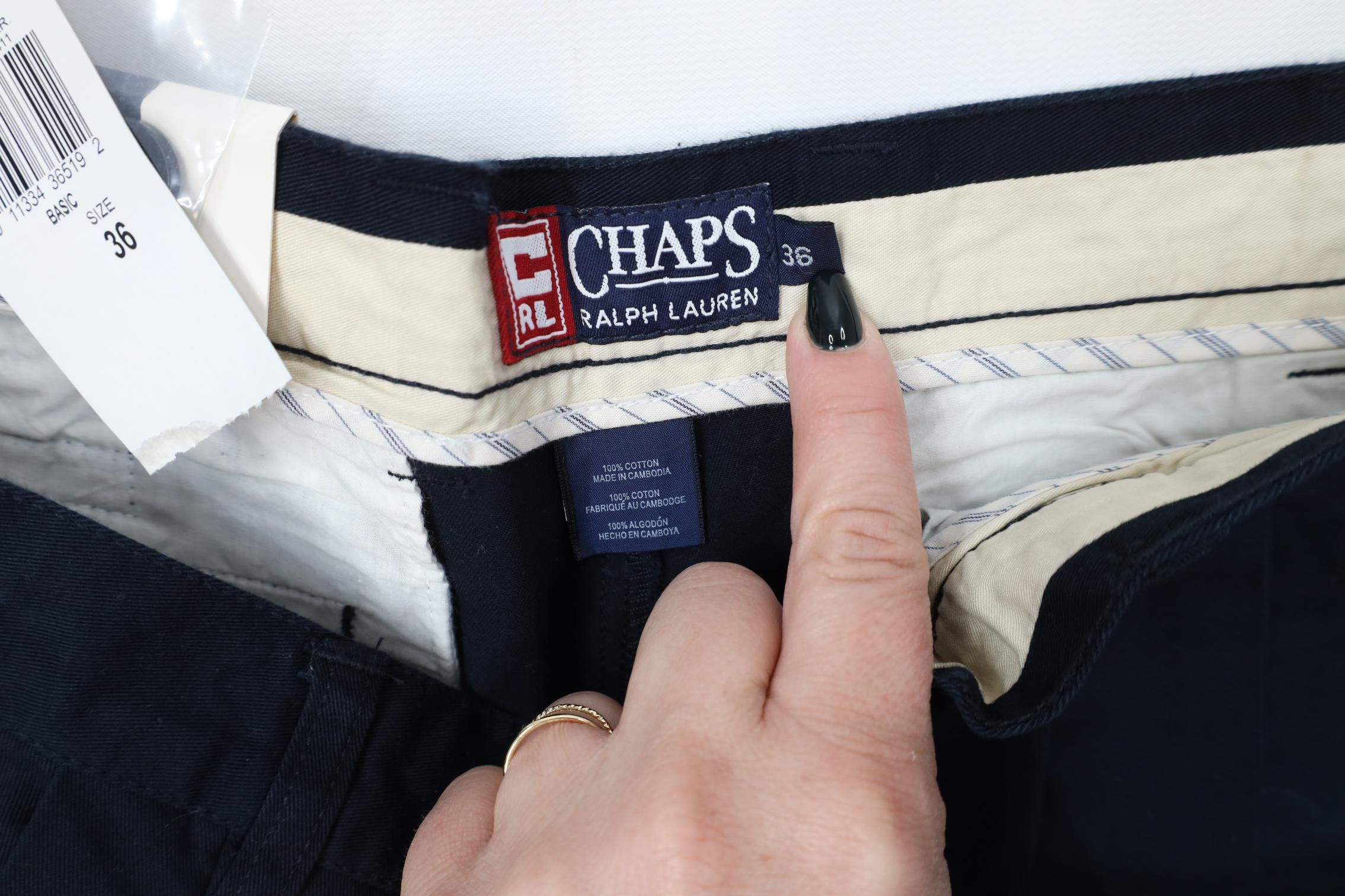 Polo Ralph Lauren Deadstock Vintage 90s Chaps Ralph Lauren Above Chino Shorts Size US 36 / EU 52 - 6 Thumbnail