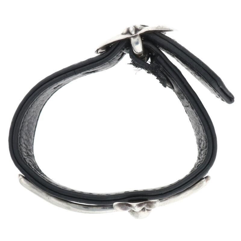 Chrome Hearts Chrome Hearts Bent Ch Cross Leather Bracelet Size ONE SIZE - 5 Thumbnail