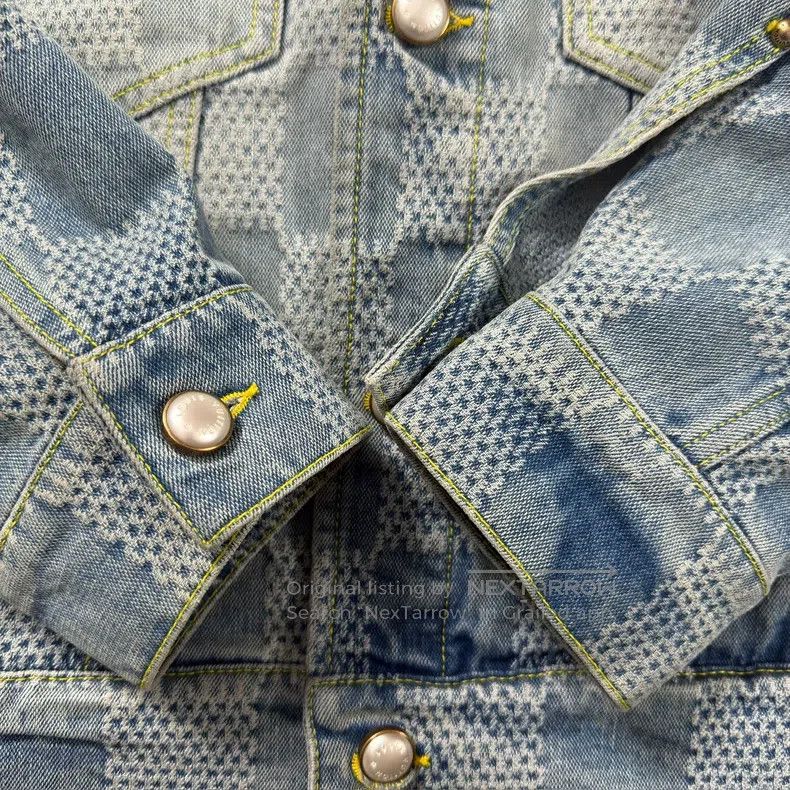 Louis Vuitton Louis Vuitton Fei Dong Blue Plaid Denim Jacket Size US S / EU 44-46 / 1 - 3 Thumbnail