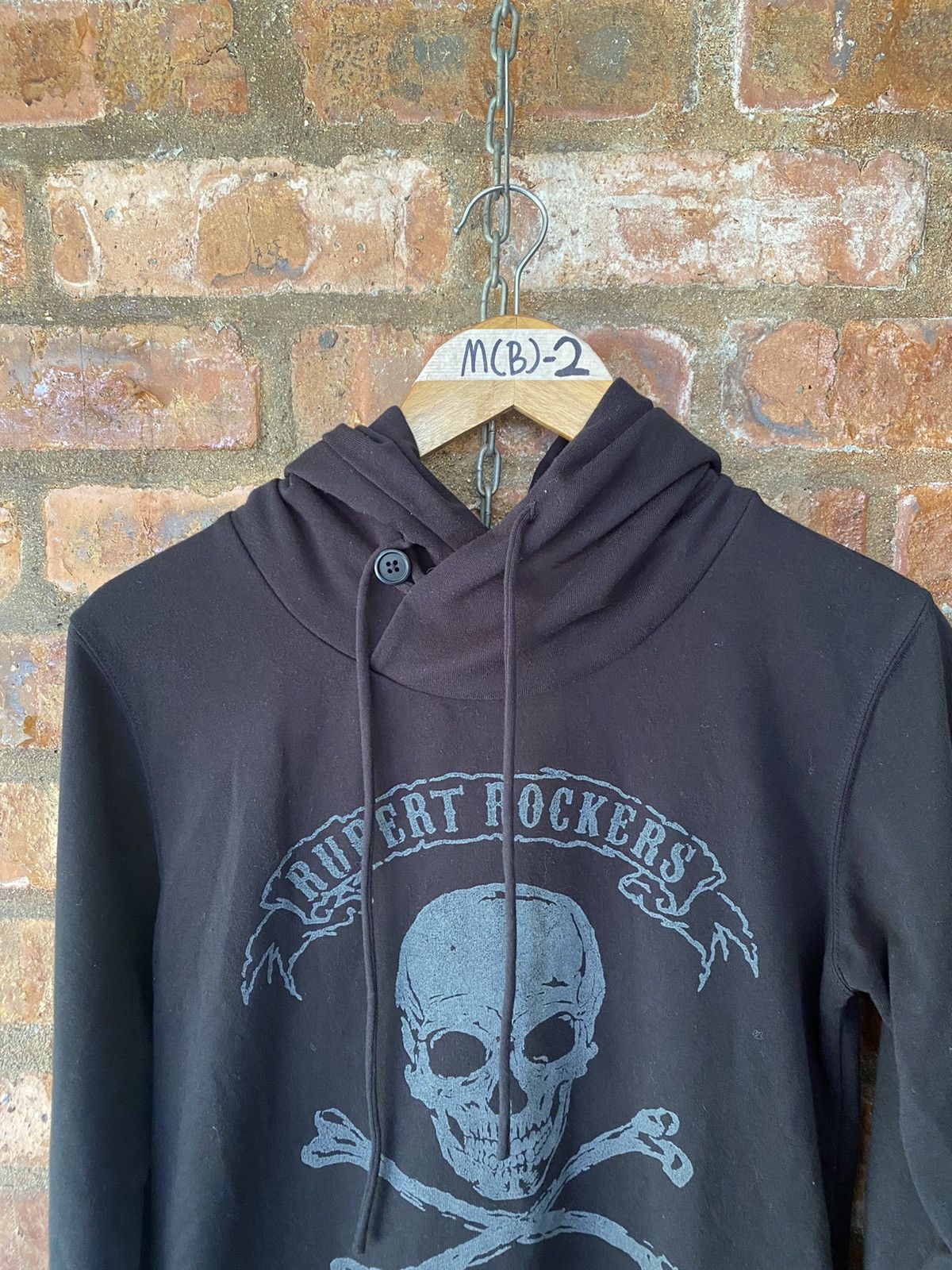 Japanese Brand × Share Spirit Homme Vtg EDGE Rupert Japan Ninja Skull racing hoodie Size US S / EU 44-46 / 1 - 3 Thumbnail