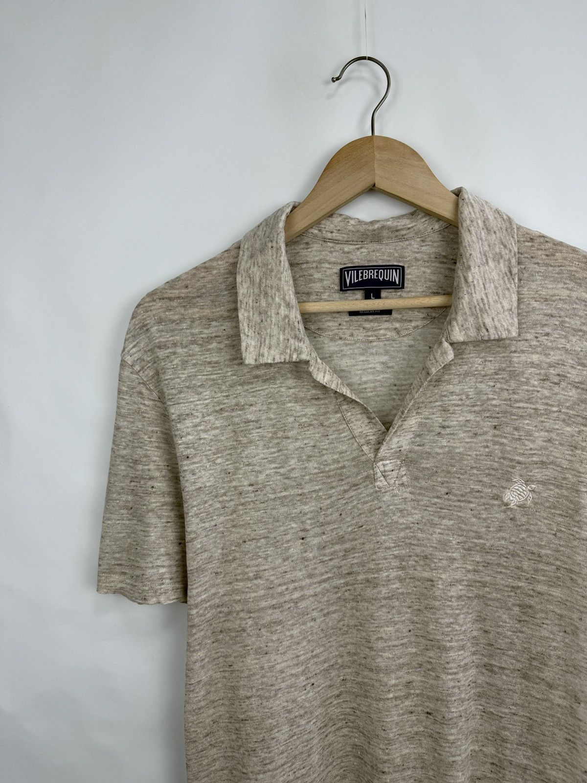 Vilebrequin 🇫🇷 Vilebrequin Linen Luxury Regular Fit Polo T-Shirt Rare Size US L / EU 52-54 / 3 - 3 Thumbnail