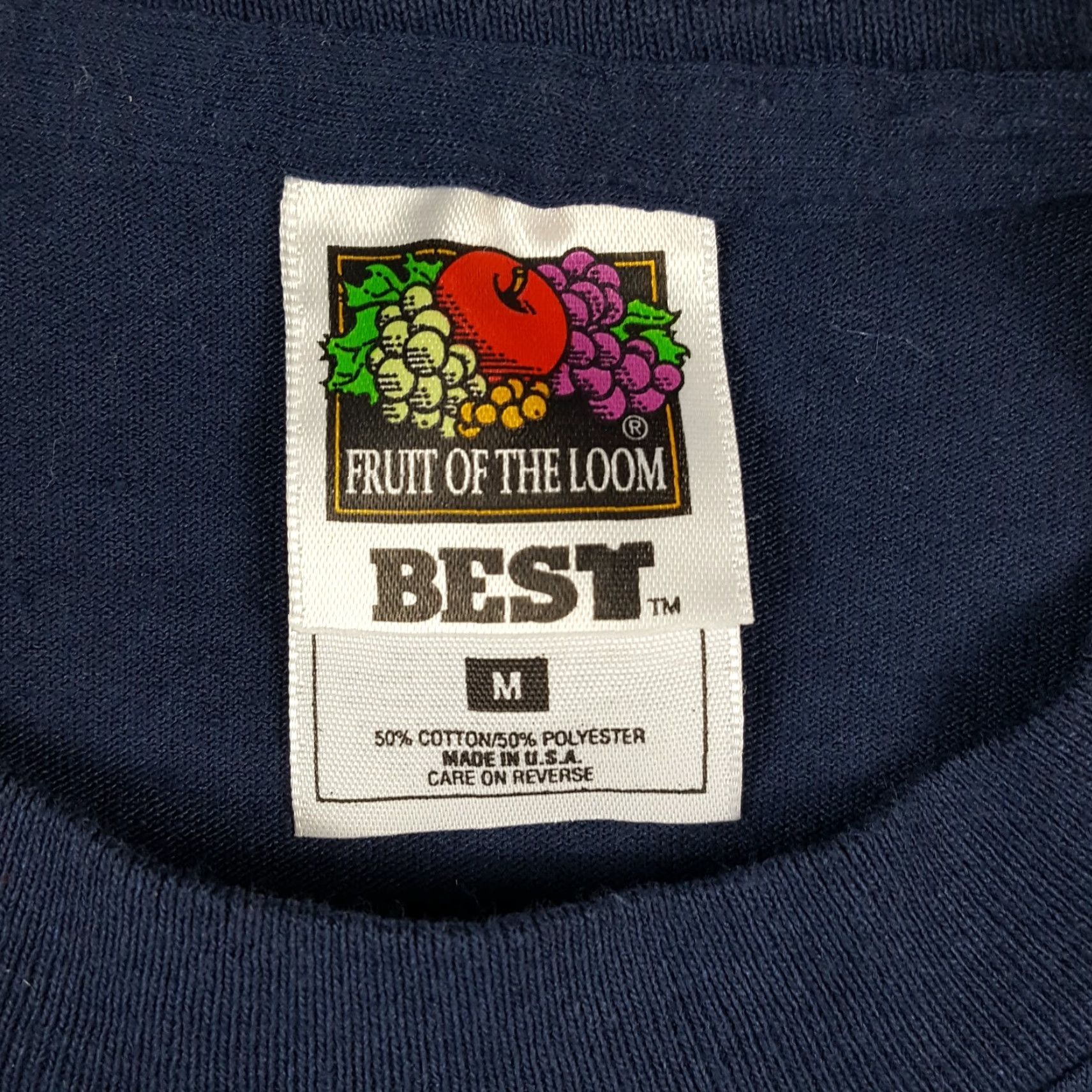 Fruit Of The Loom Vintage Fruit of the Loom Men's 90s Floral Long Sleeve T-Shirt Small Blue Outdoor Garden Retro Y2K Size US S / EU 44-46 / 1 - 6 Thumbnail