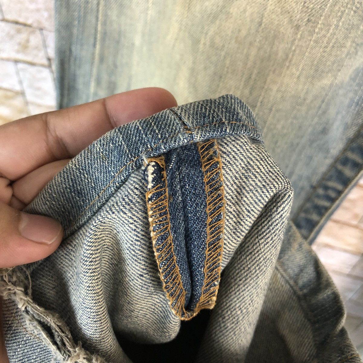 Replay Replay patchwork vintage Blue jeans Denim Pants #A573 Size US 35 - 10 Thumbnail