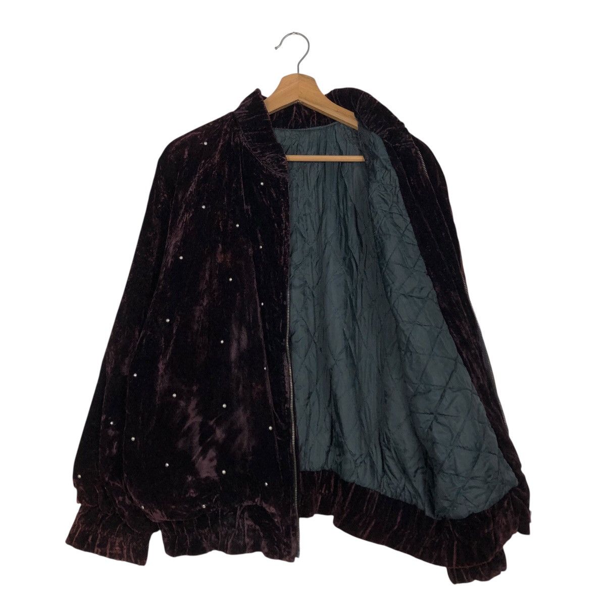 Japanese Brand 📌Vintage Velvet Bombet Jacket Hei Rim Issey Miyake Size US M / EU 48-50 / 2 - 12 Thumbnail