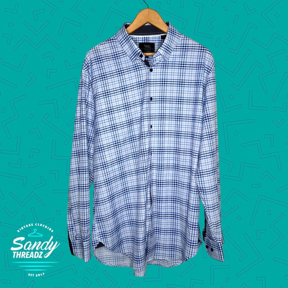 W.R.K. WRK 4 Way Stretch Button Down Shirt Size US L / EU 52-54 / 3 - 2 Thumbnail