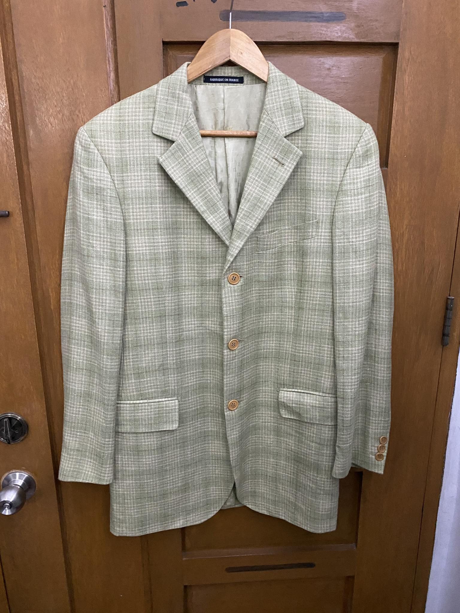 Givenchy Givenchy Classic Fit Plaid Suit Wool Blazer Size US L / EU 52-54 / 3 - 1 Thumbnail