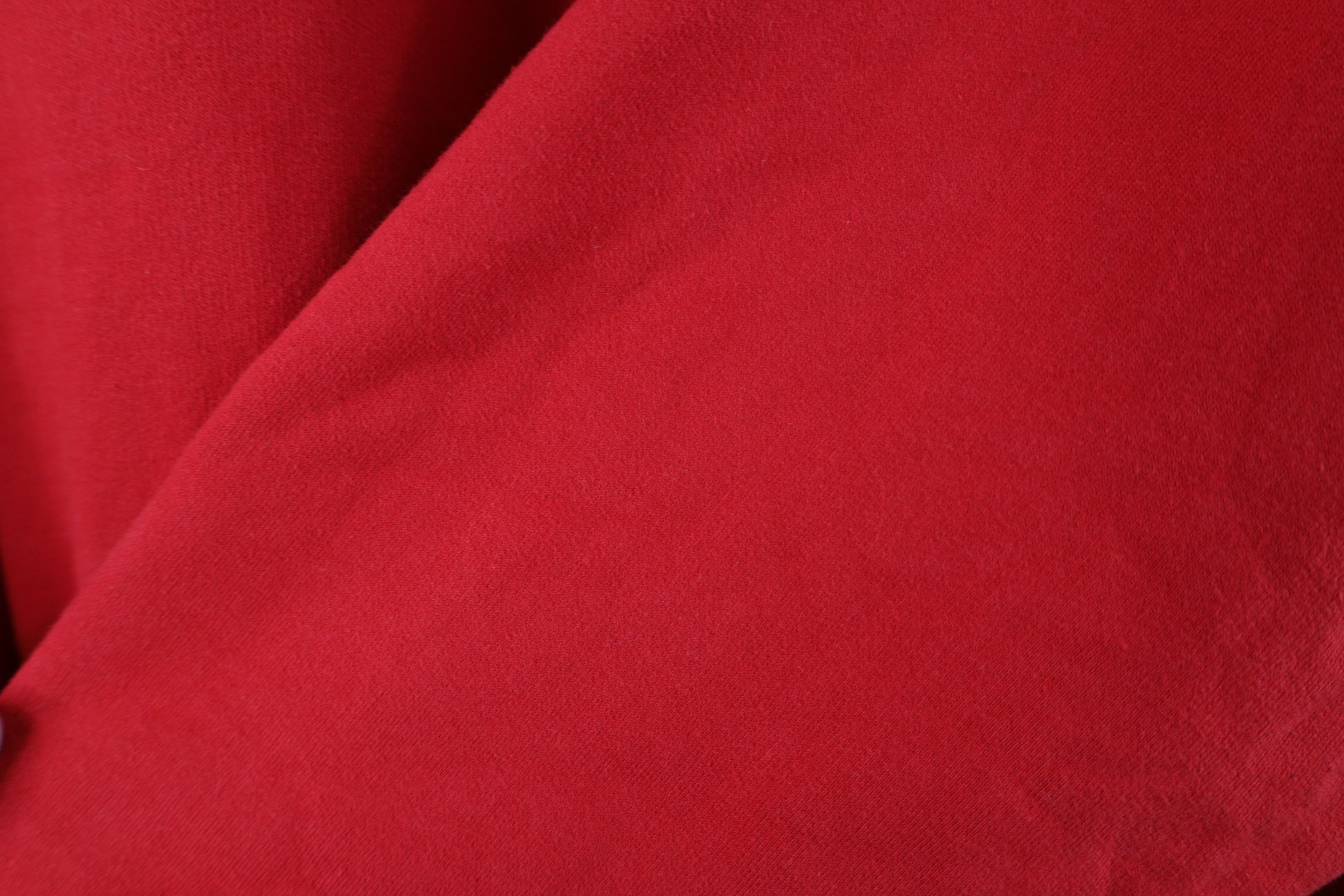 Vintage Vintage 90s Y2K Blank Heavyweight Hoodie Sweatshirt Red Size US XXL / EU 58 / 5 - 8 Thumbnail