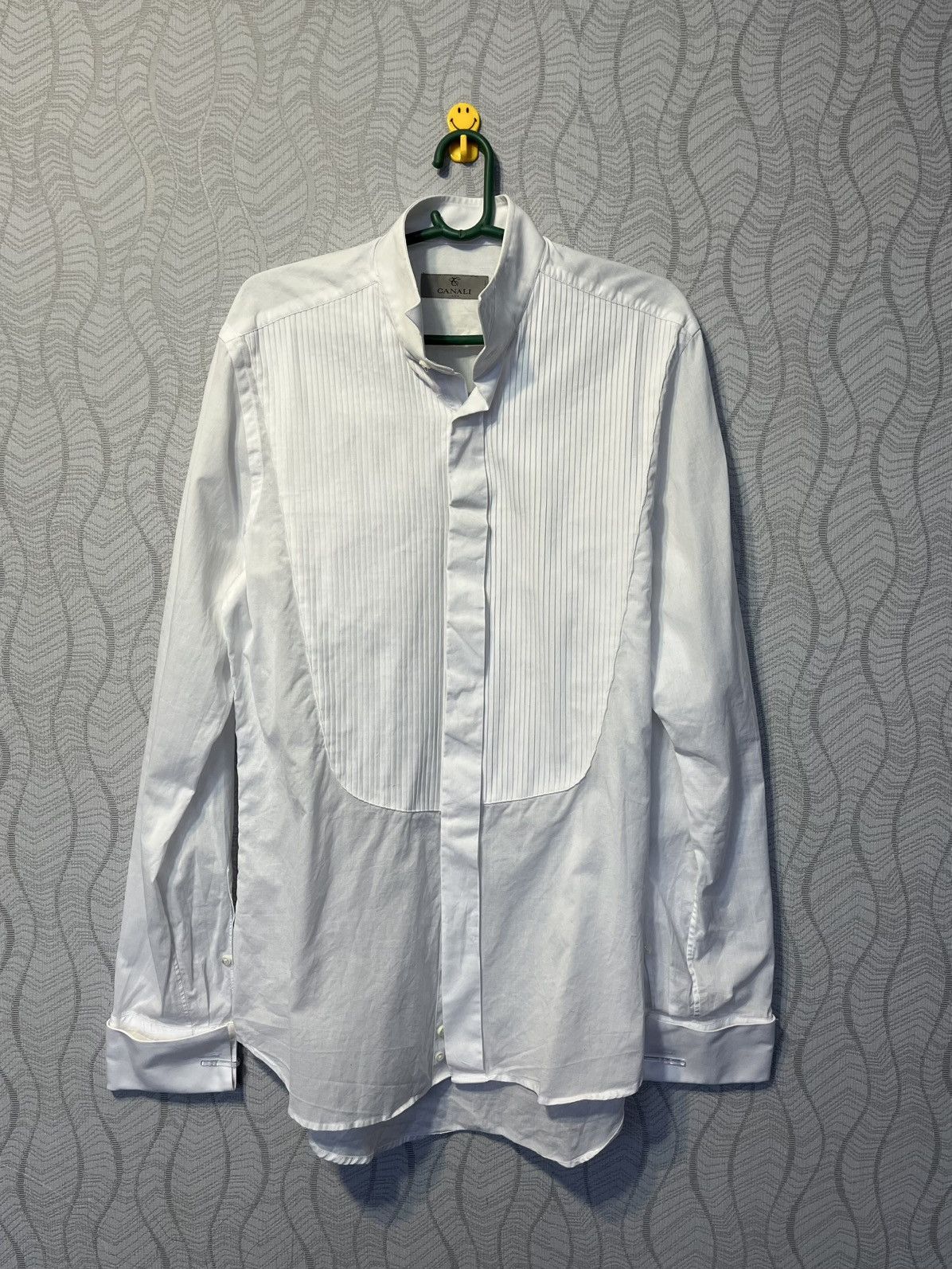 Canali Canali Luxury White Slim Fit Shirt Button Up Made in Italy Size US S / EU 44-46 / 1 - 1 Thumbnail