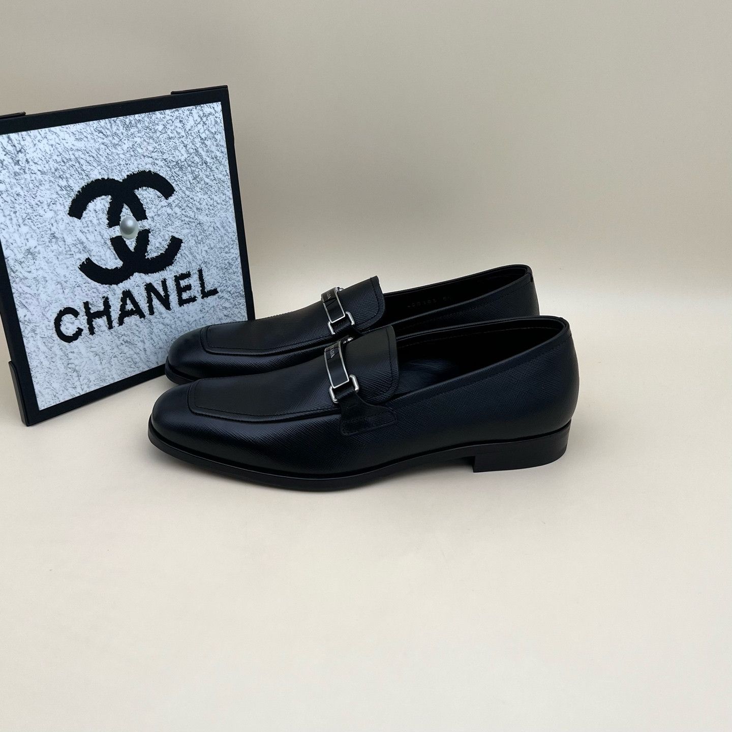 Prada Prada Saffiano Leather Logo Plaque Loafers US 6.5 Size US 6 / EU 39 - 1 Thumbnail