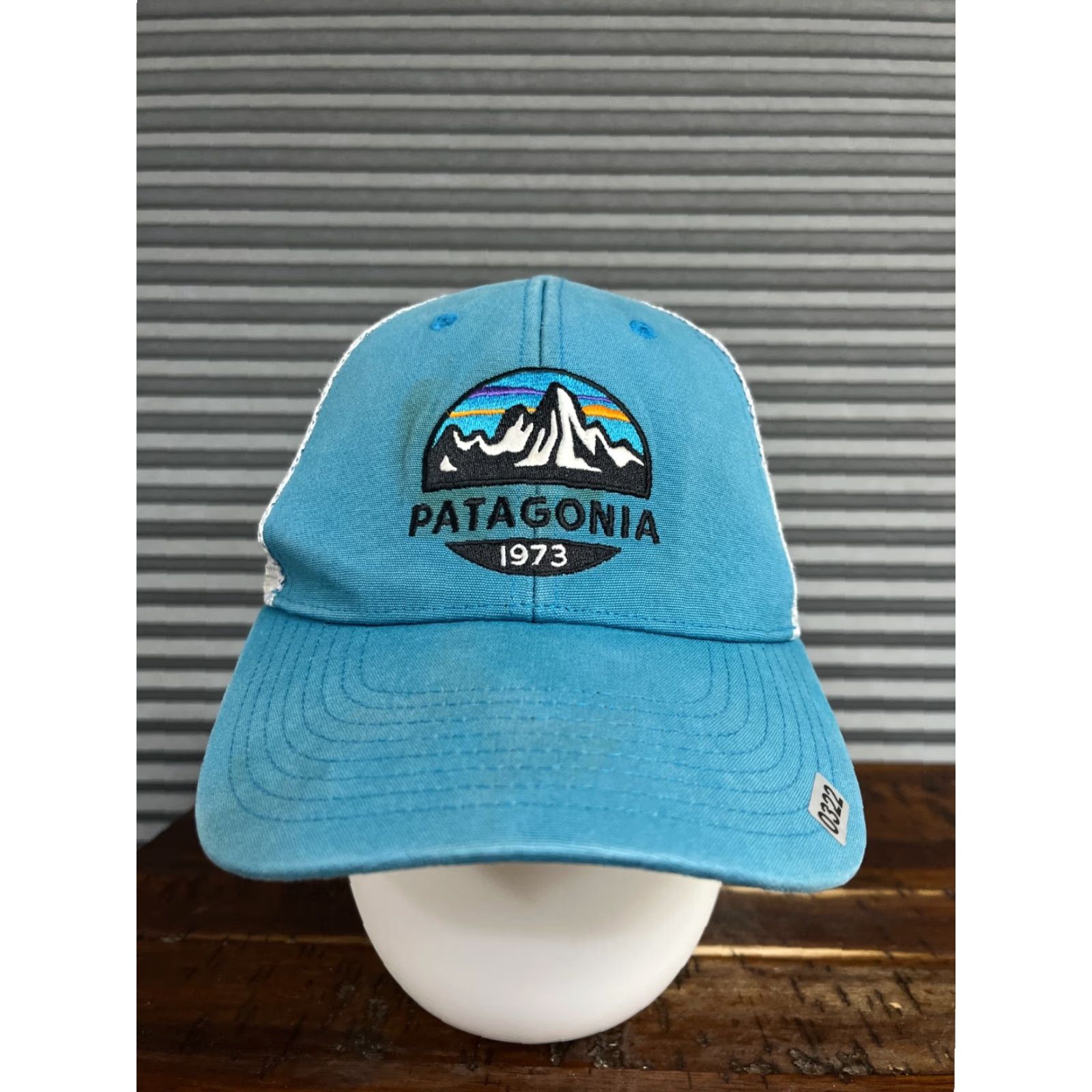 Patagonia VINTAGE Patagonia Hat Cap Snap Back Adult Blue Cotton Polyester Trucker Size ONE SIZE - 2 Thumbnail