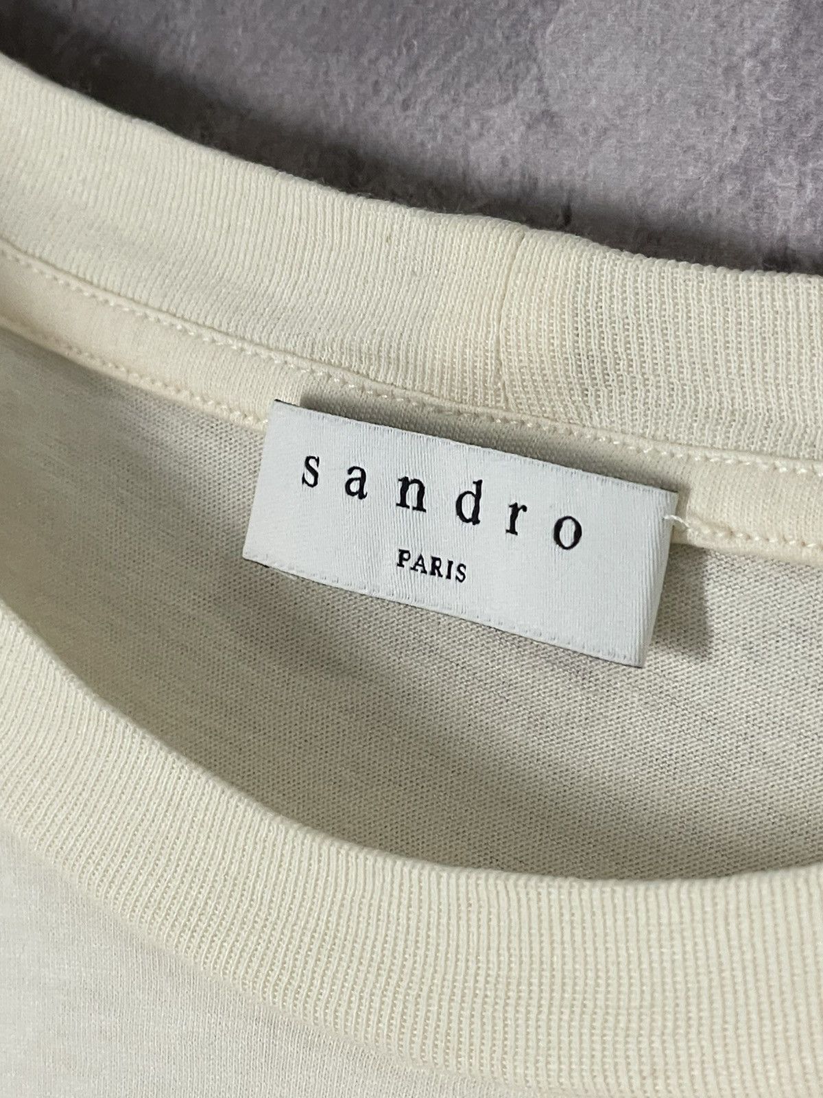 Sandro Sandro Y2K Print All Over “Kiss” Logo Luxury T shirt Size M / US 6-8 / IT 42-44 - 8 Thumbnail