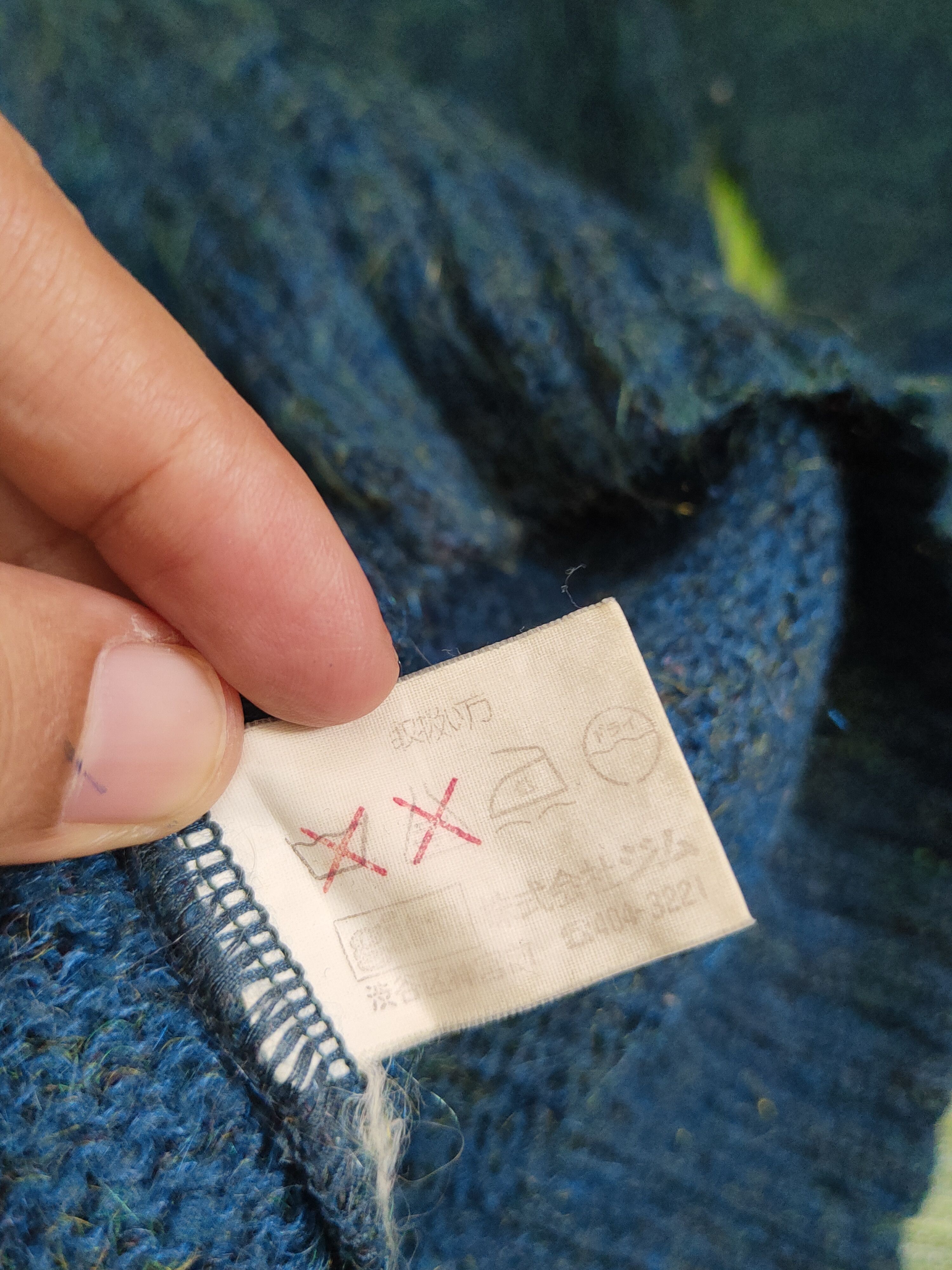Vintage Gim Green Wool mohair vintage fur Knitwear Sweatshirt #W1828 Size US L / EU 52-54 / 3 - 11 Thumbnail